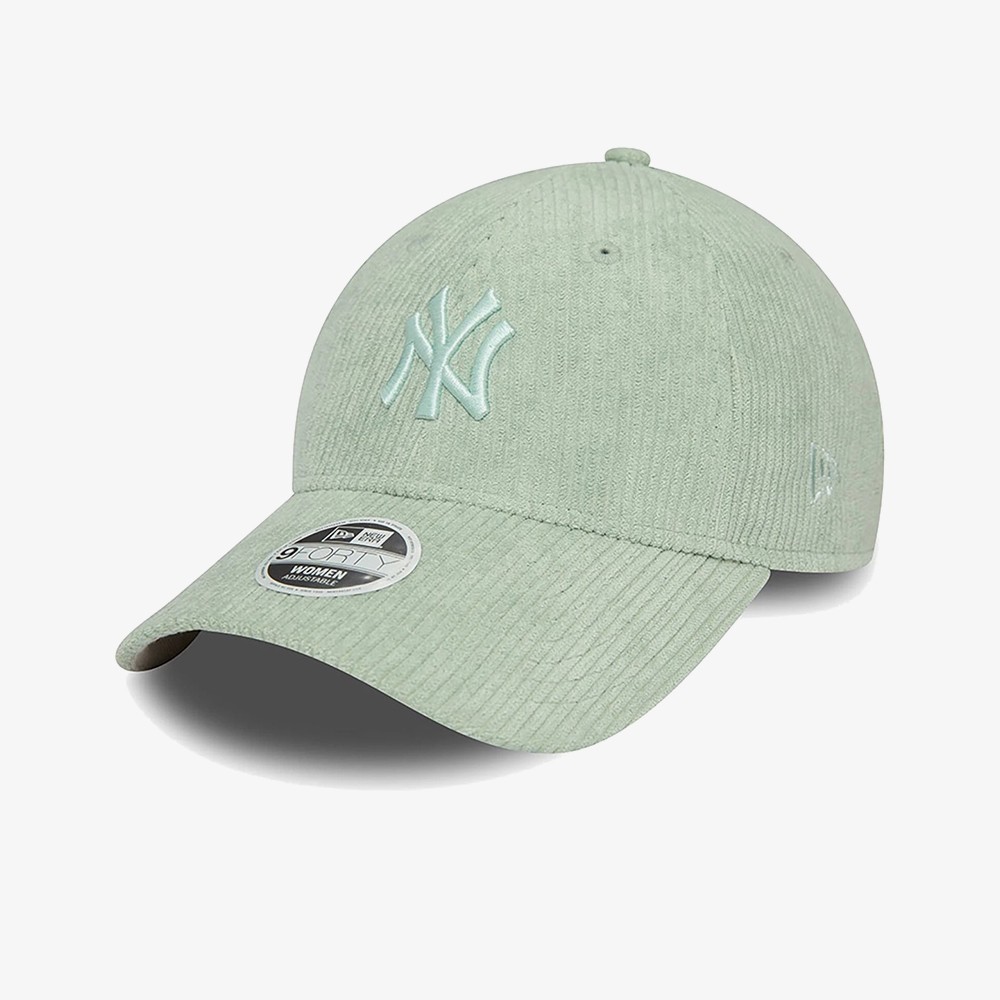 New York Yankees Womens Summer Cord 9FORTY Adjustable Cap 'Green'