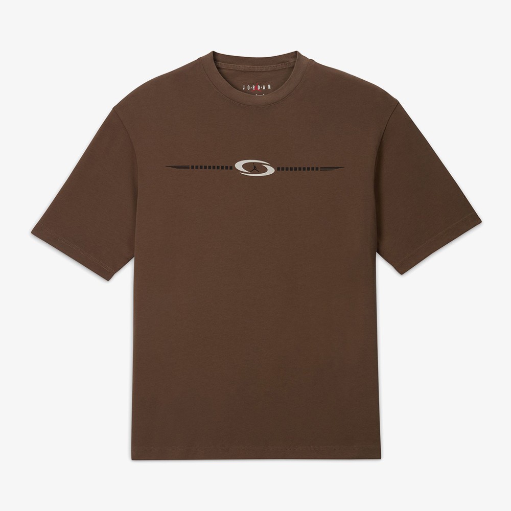 Jordan x Travis Scott Logo T-Shirt 'Brown'