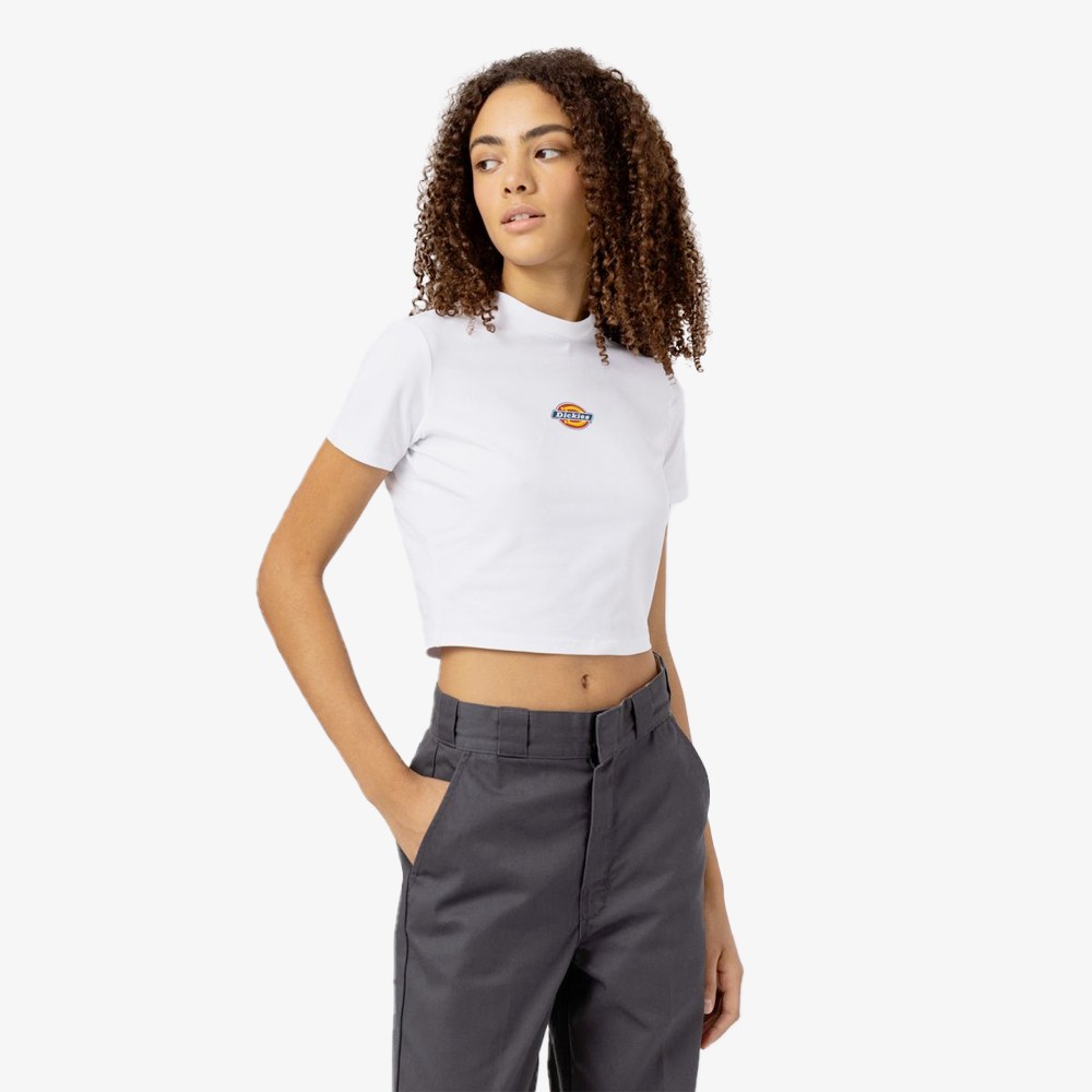 Maple Valley Cropped Tee 'White'