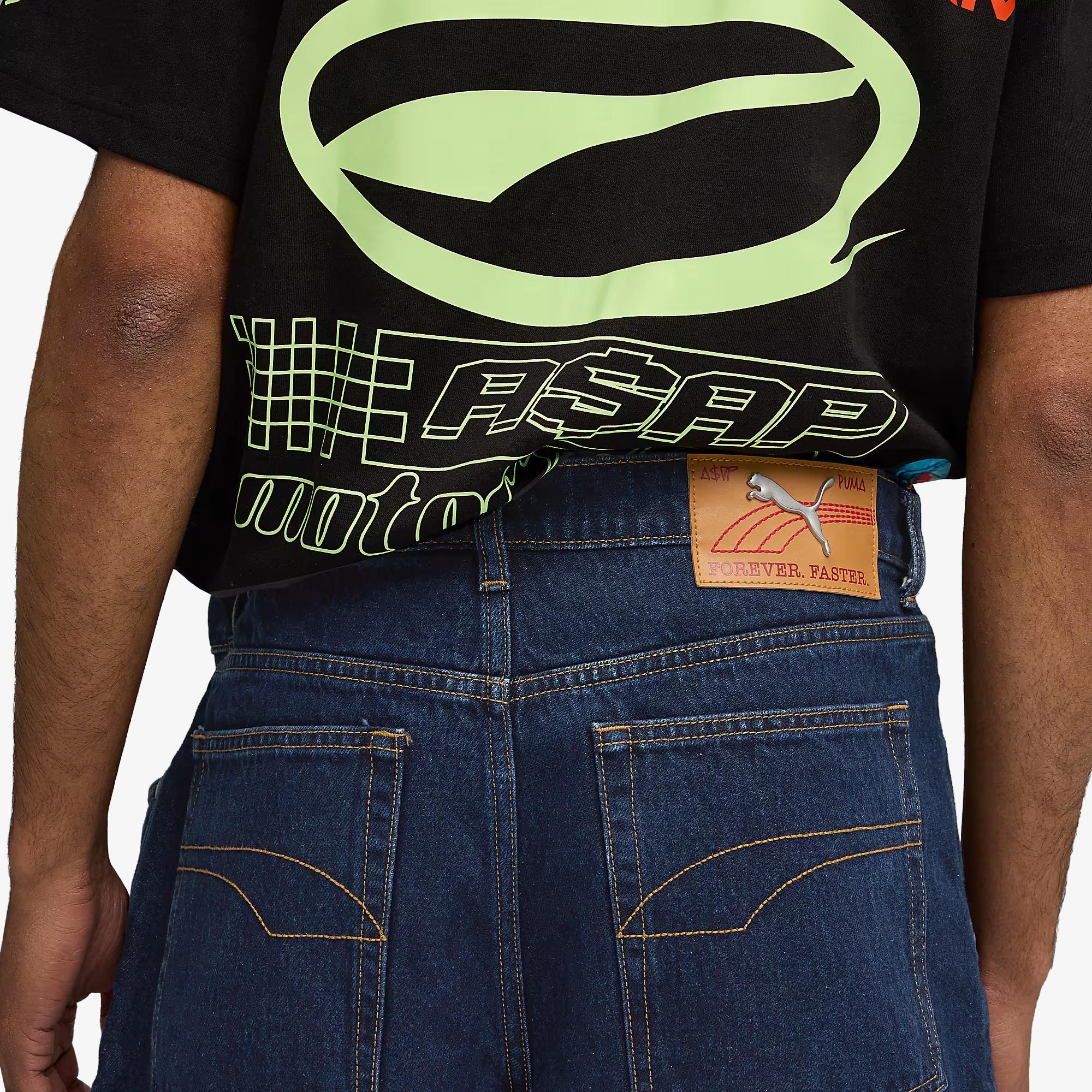 PUMA x A$AP ROCKY Denim Short 'Dark Denim'