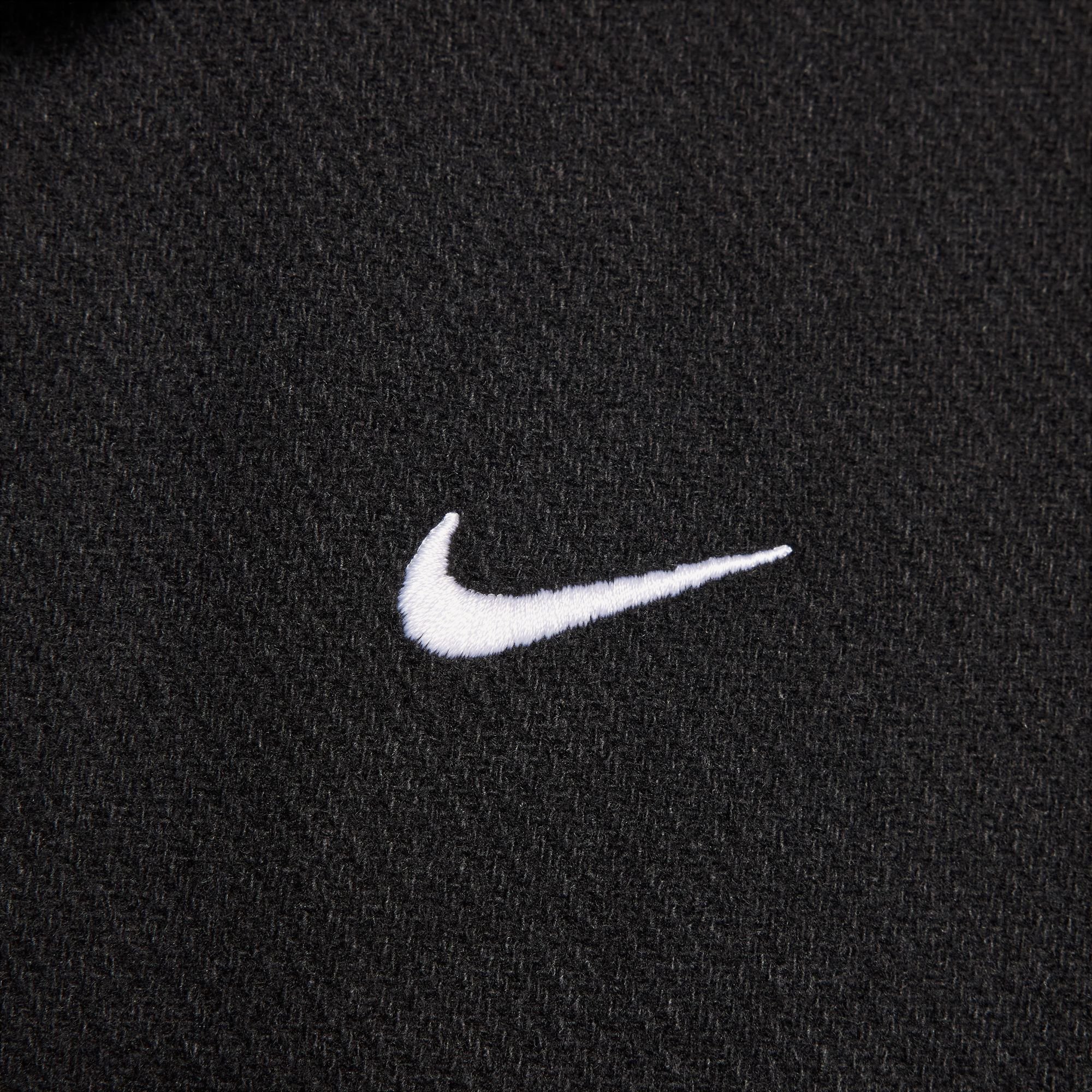 Solo Swoosh Wool Varsity Jacket 'Black'