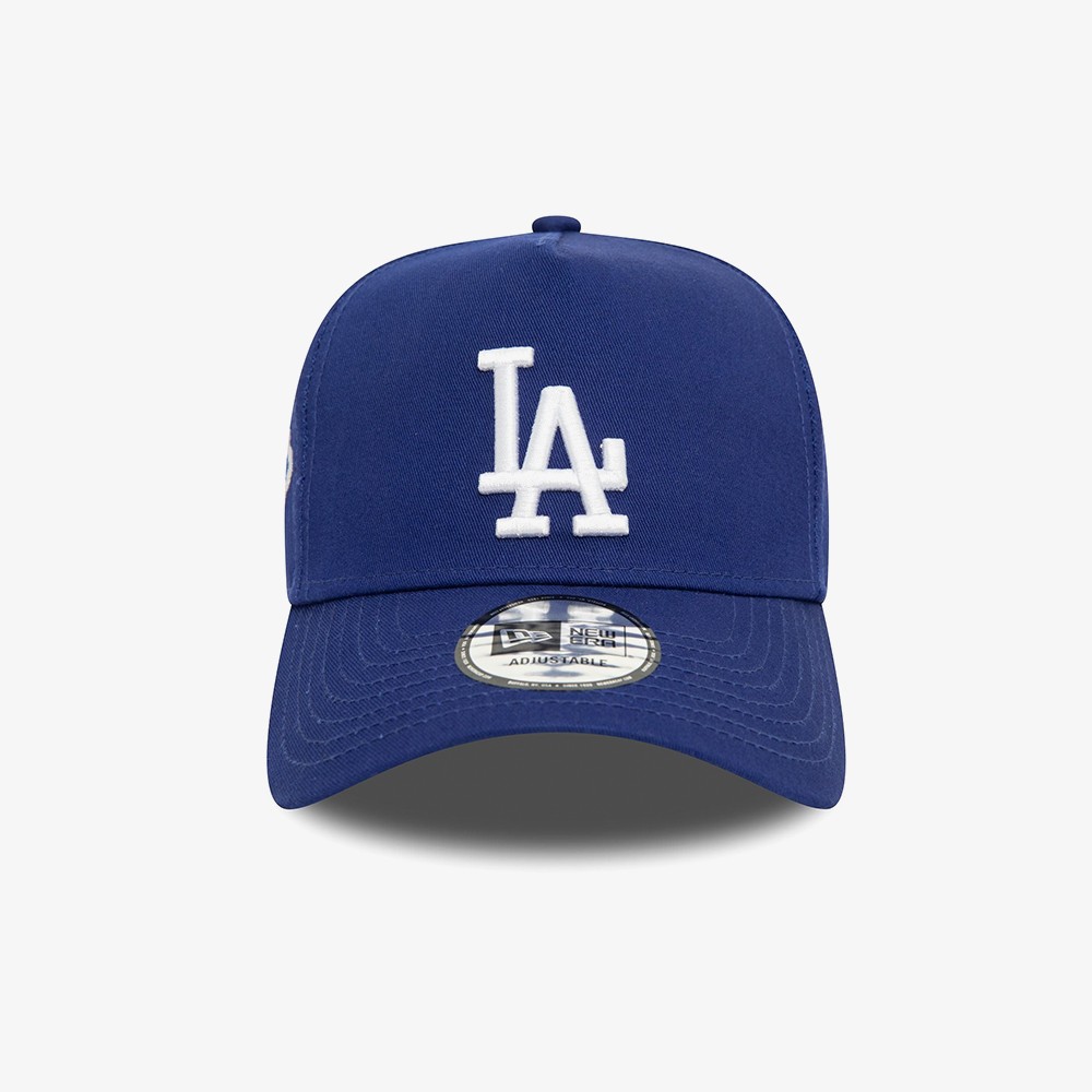 LA Dodgers MLB Side Patch Dark Blue 9FORTY E-Frame Adjustable Cap 'Blue'