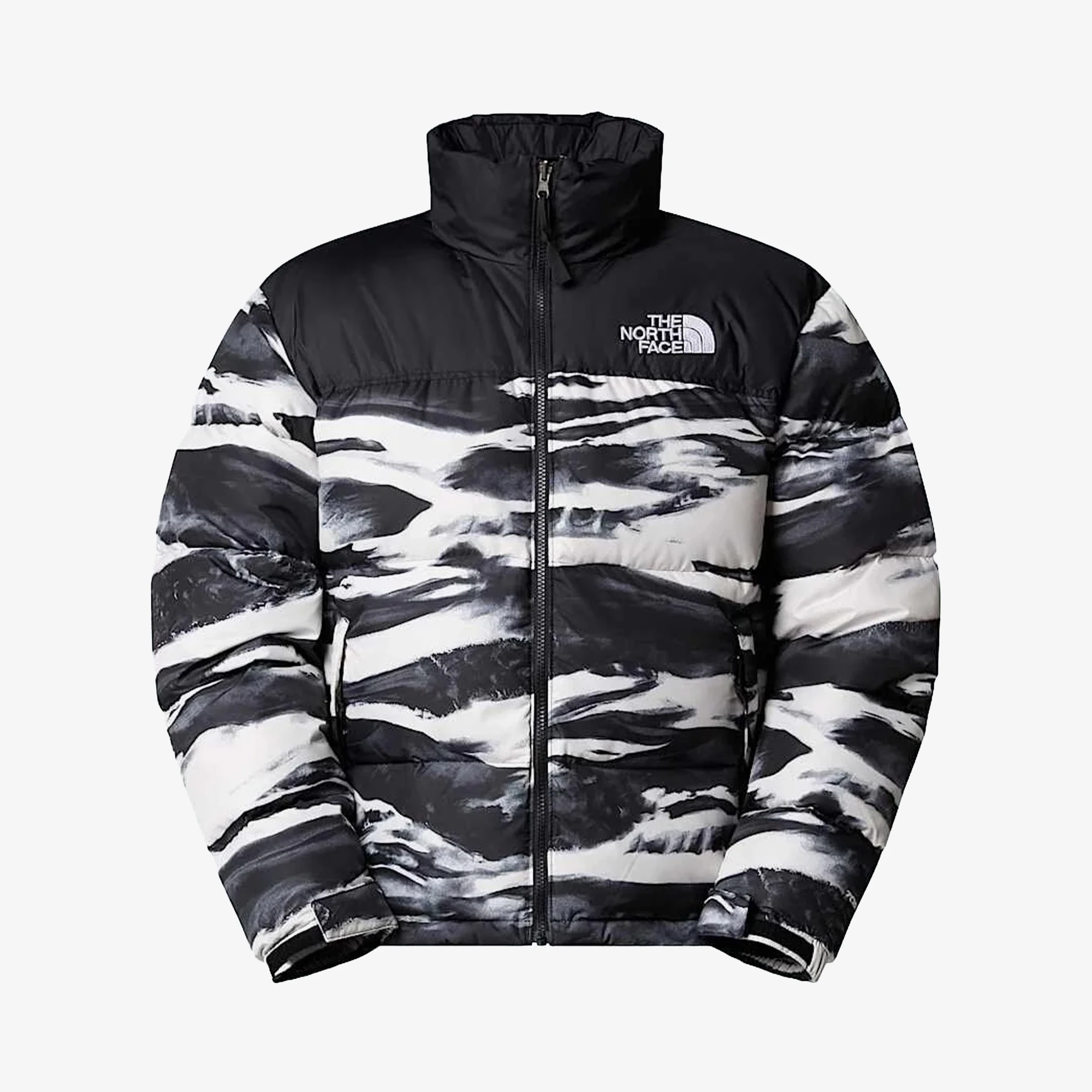 1996 Retro Nuptse Printed Jacket 'Black Edge Of Light'