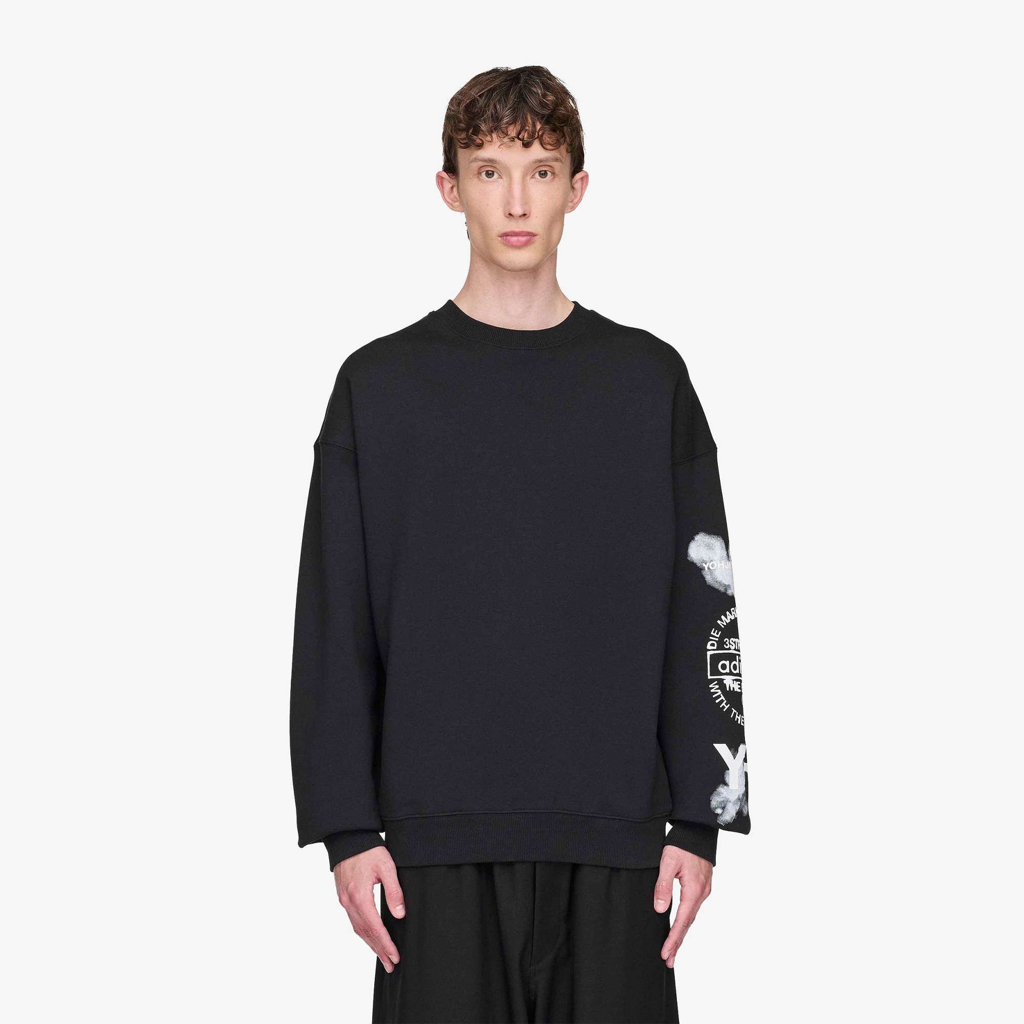 Graphic Crew Sweatshirt 'Black'