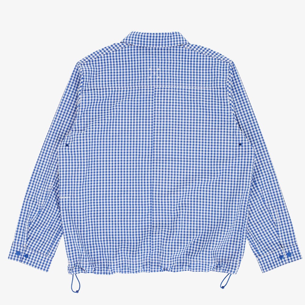 Checked Boxer Shirt 'Twilight Blue'