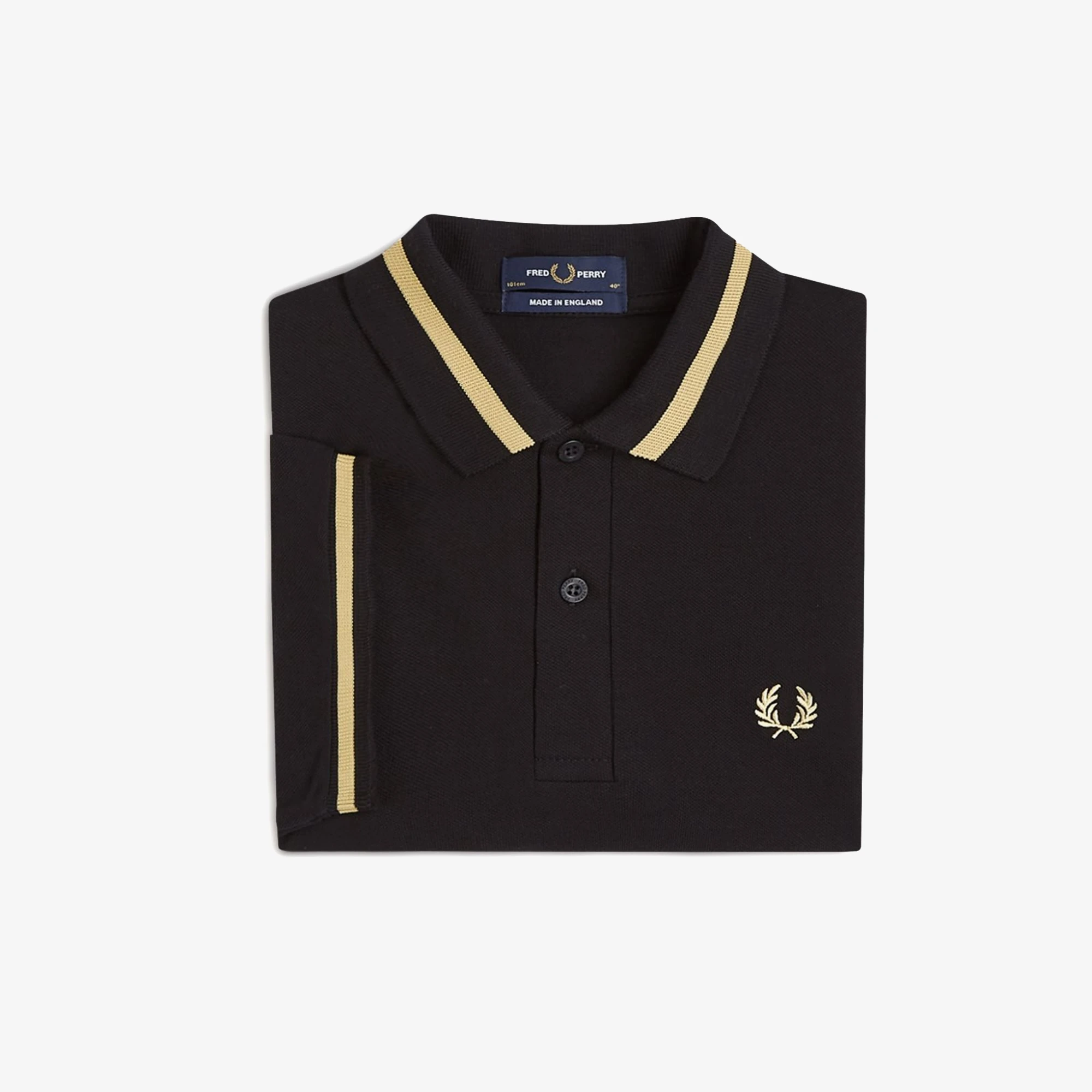 Fred Perry Single Tipped Shirt 'Black Champagne' - WUNDER