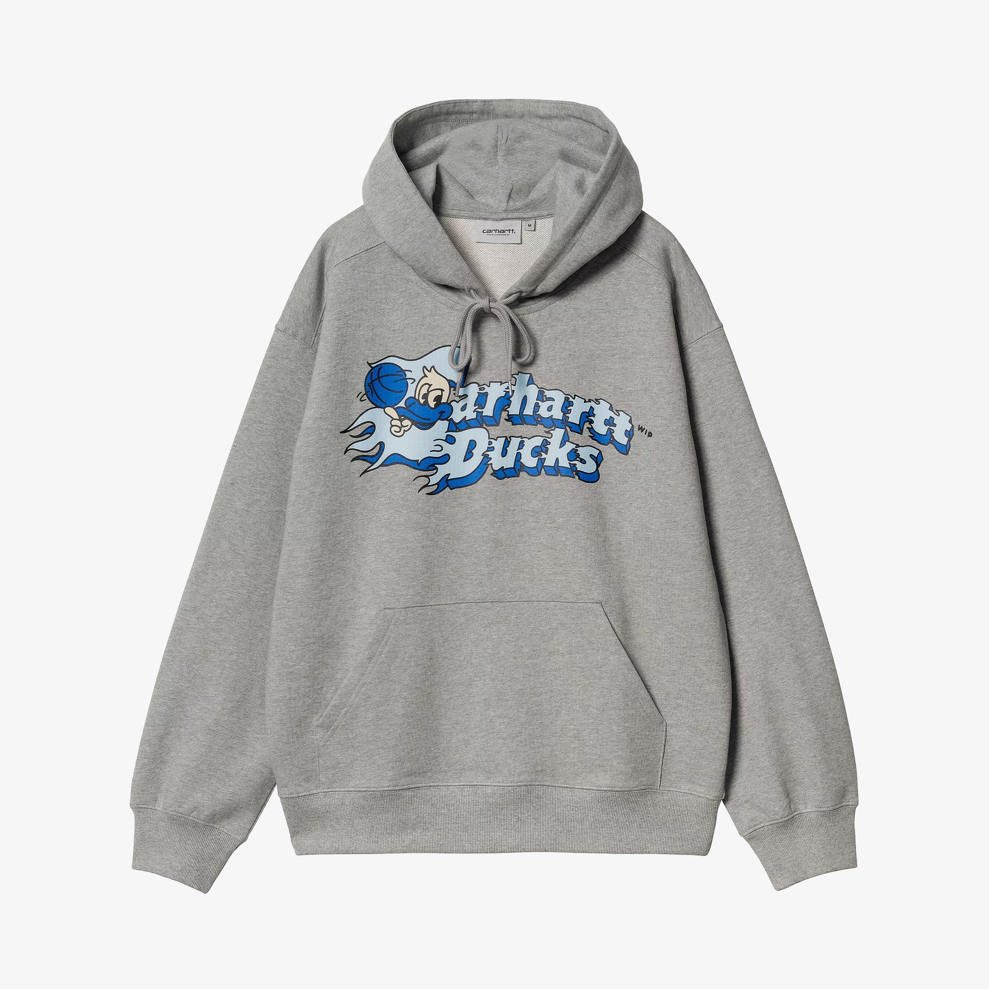 Hooded Flaming Ducks Sweat 'Grey Heather'