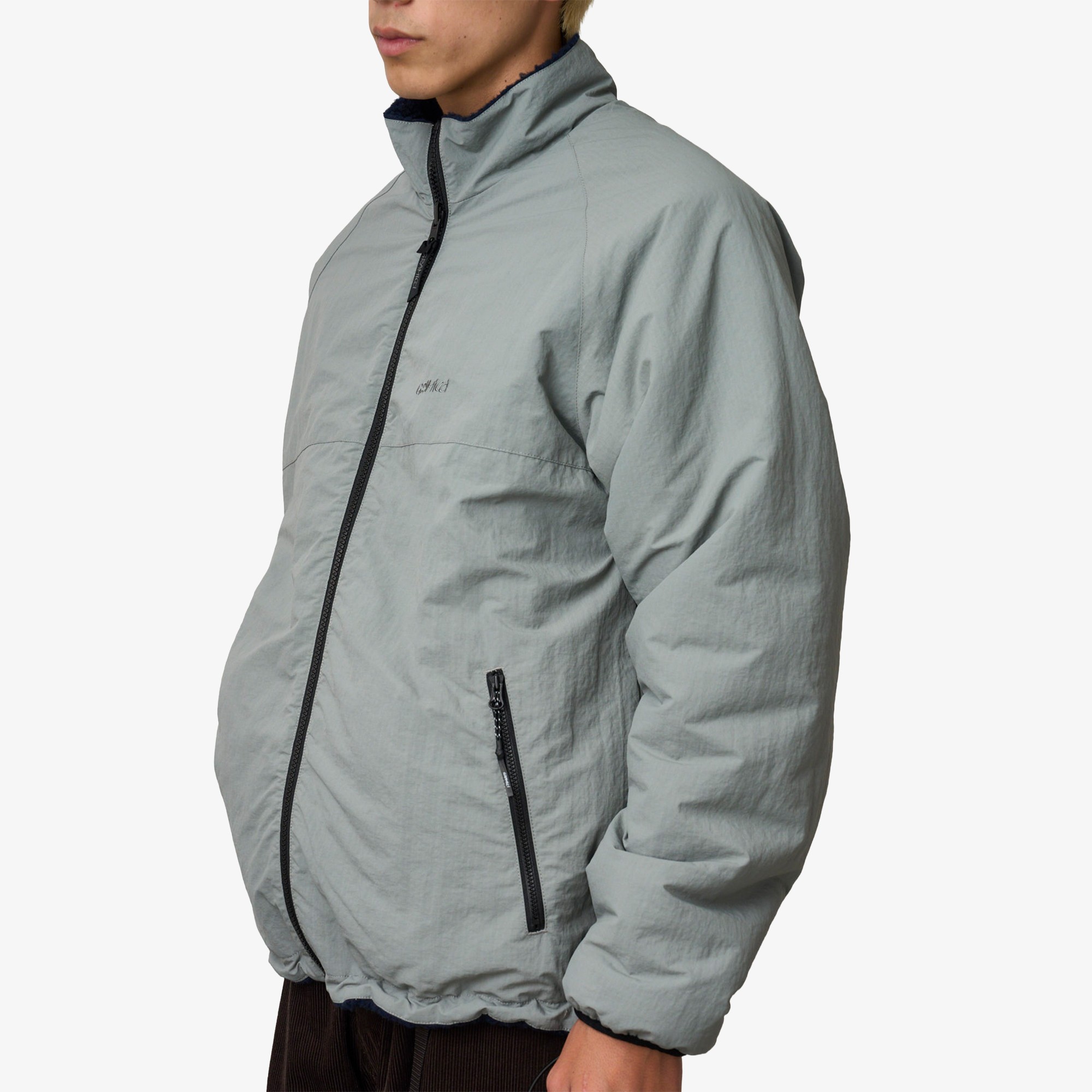 Reversible Sherpa Jacket 'Navy & Grey'