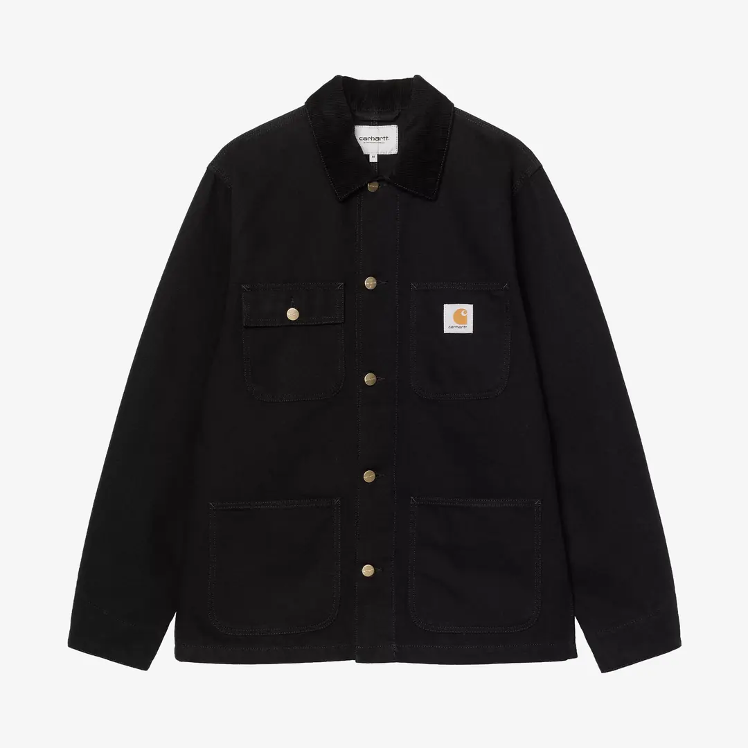 Carhartt WIP Michigan Coat Summer 'Black Rinsed' - WUNDER