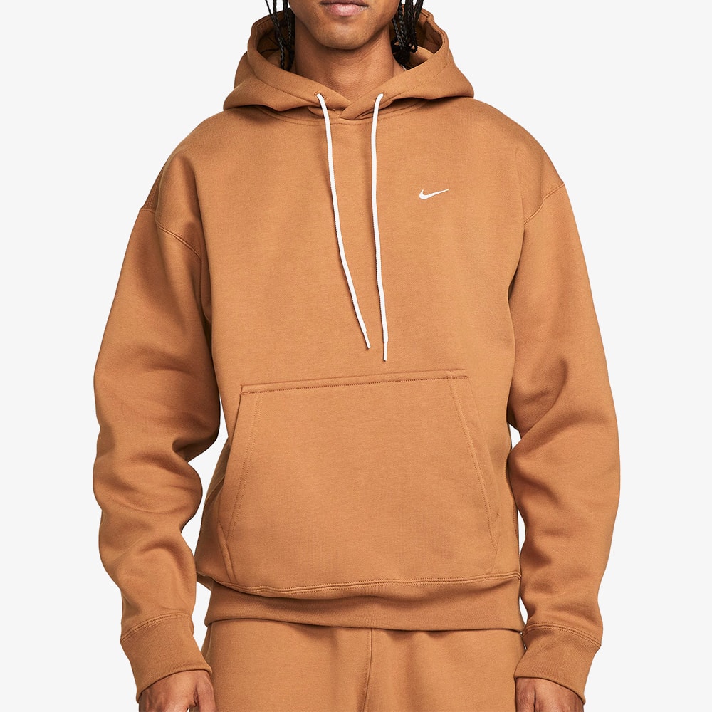 swoosh fleece hoodie