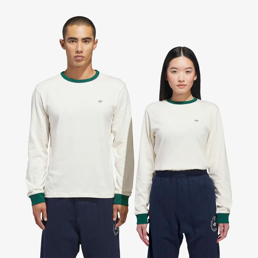 adidas x Clot RIB Long-sleeve Top by Edison Chen 'Cream White