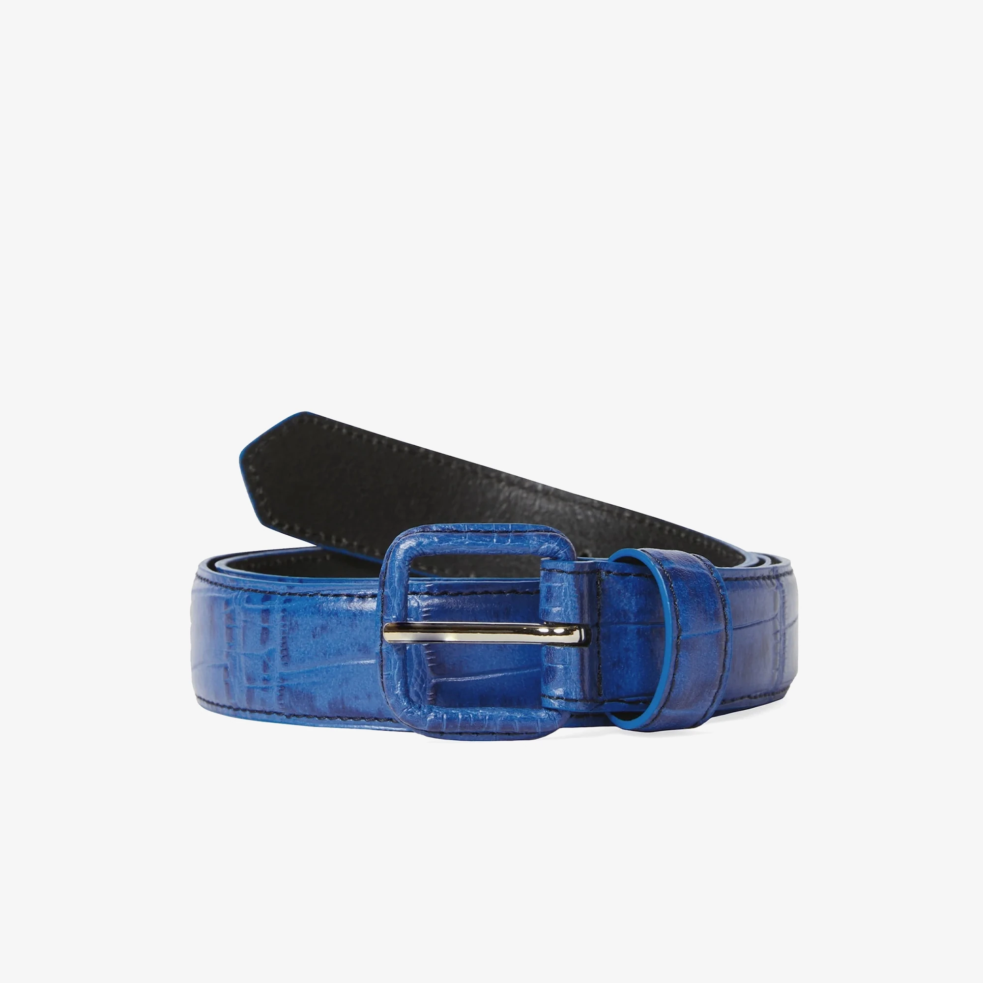 Croc Belt 'Blue'