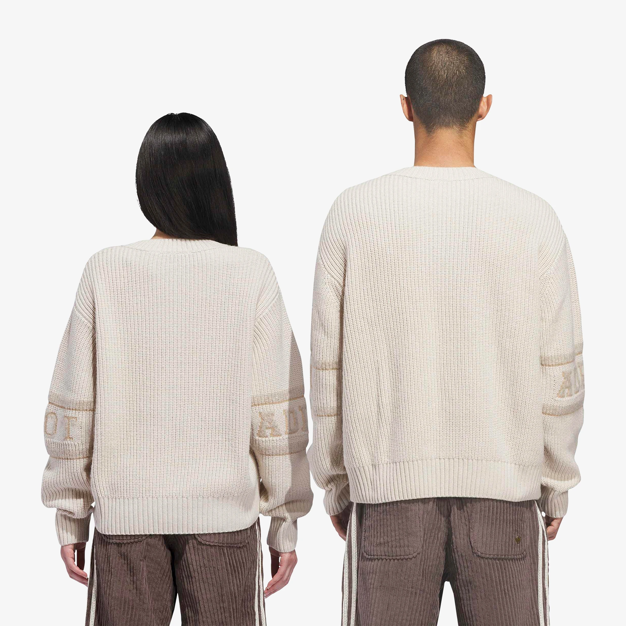 adidas x CLOT Knit Sweatshirt 'Beige'