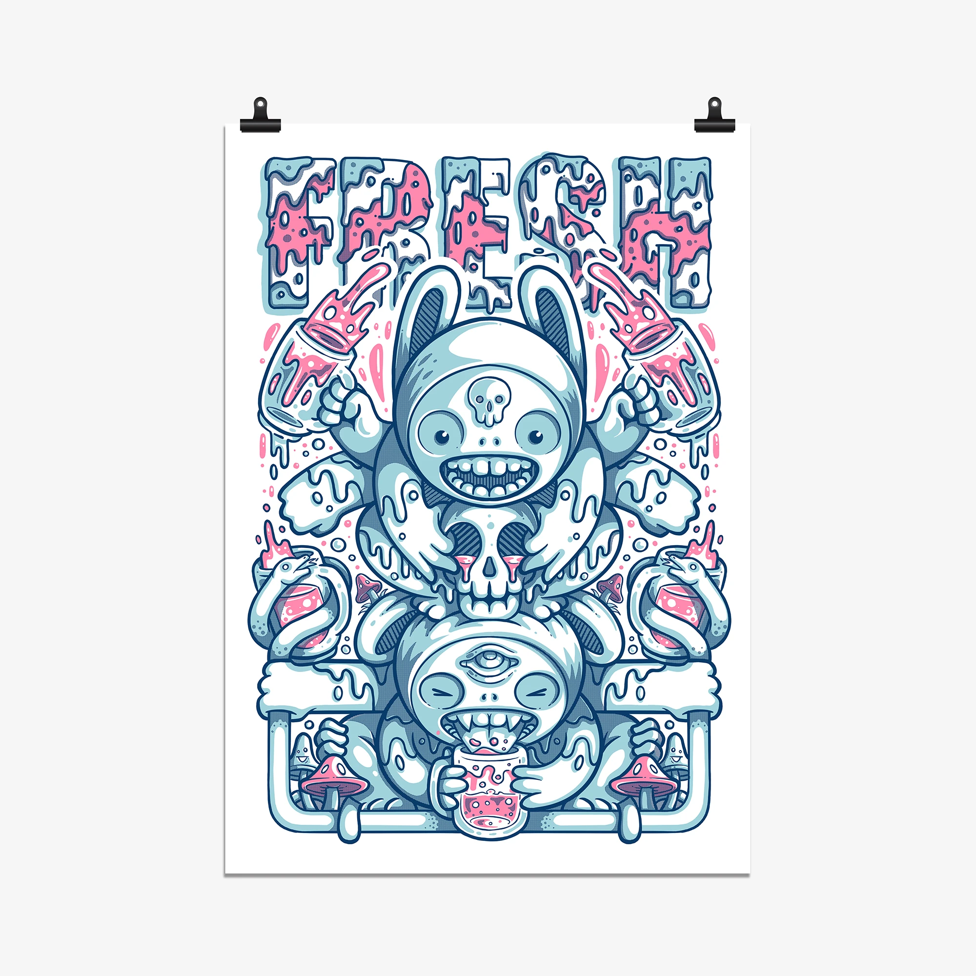 WUNDER x KRÜW Burak Şentürk Print 'Fresh'