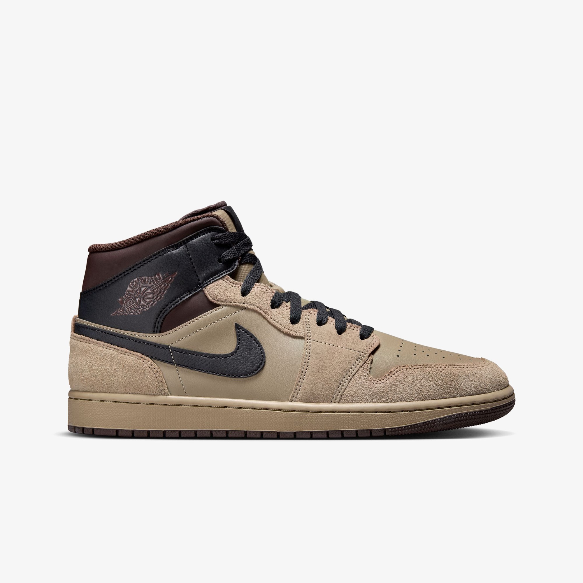 Air Jordan 1 Mid 'Khaki Baroque Brown'