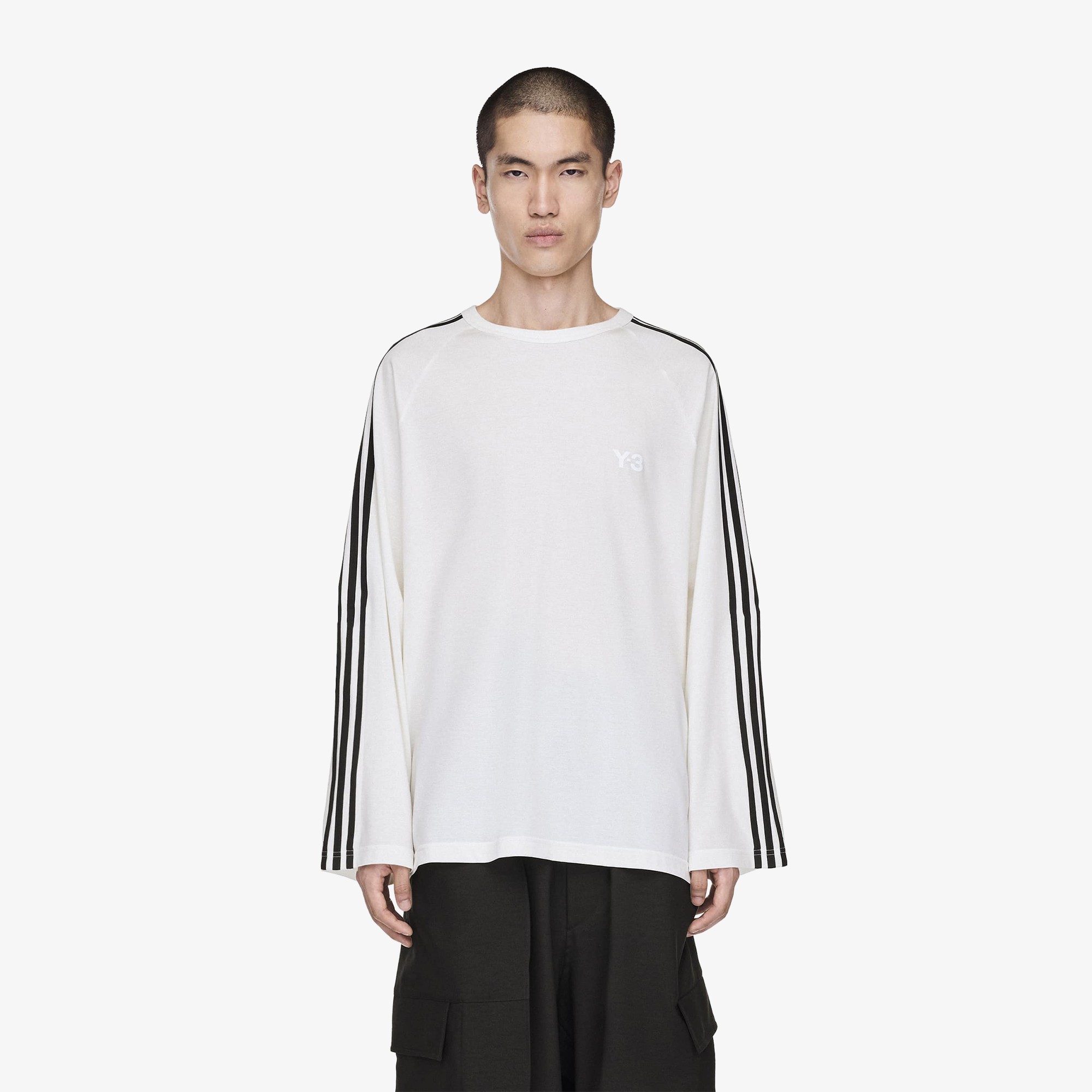 Long Sleeve Tee 3-Stripes 'Core White'