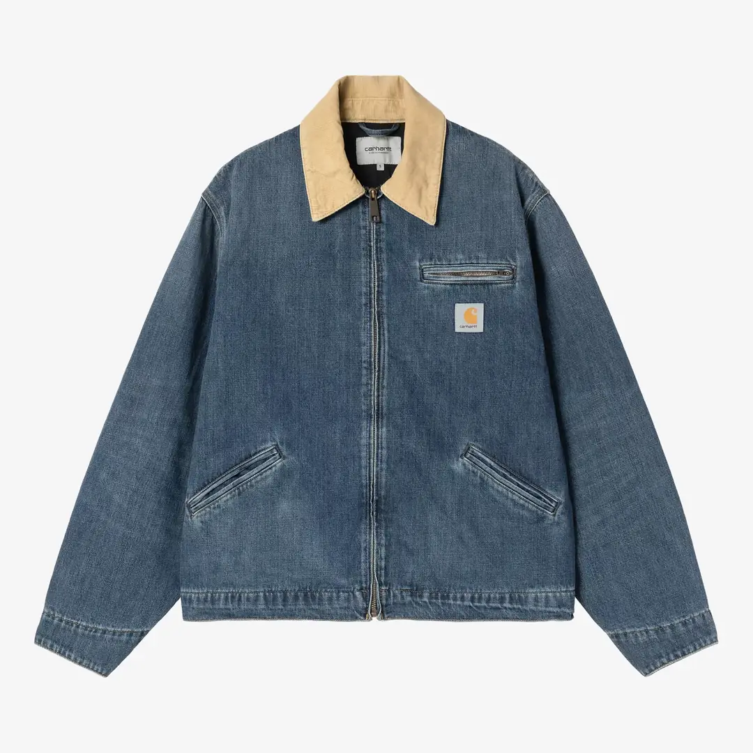 Carhartt WIP OG Detroit Jacket 'Blue Dusty H Brown' - WUNDER