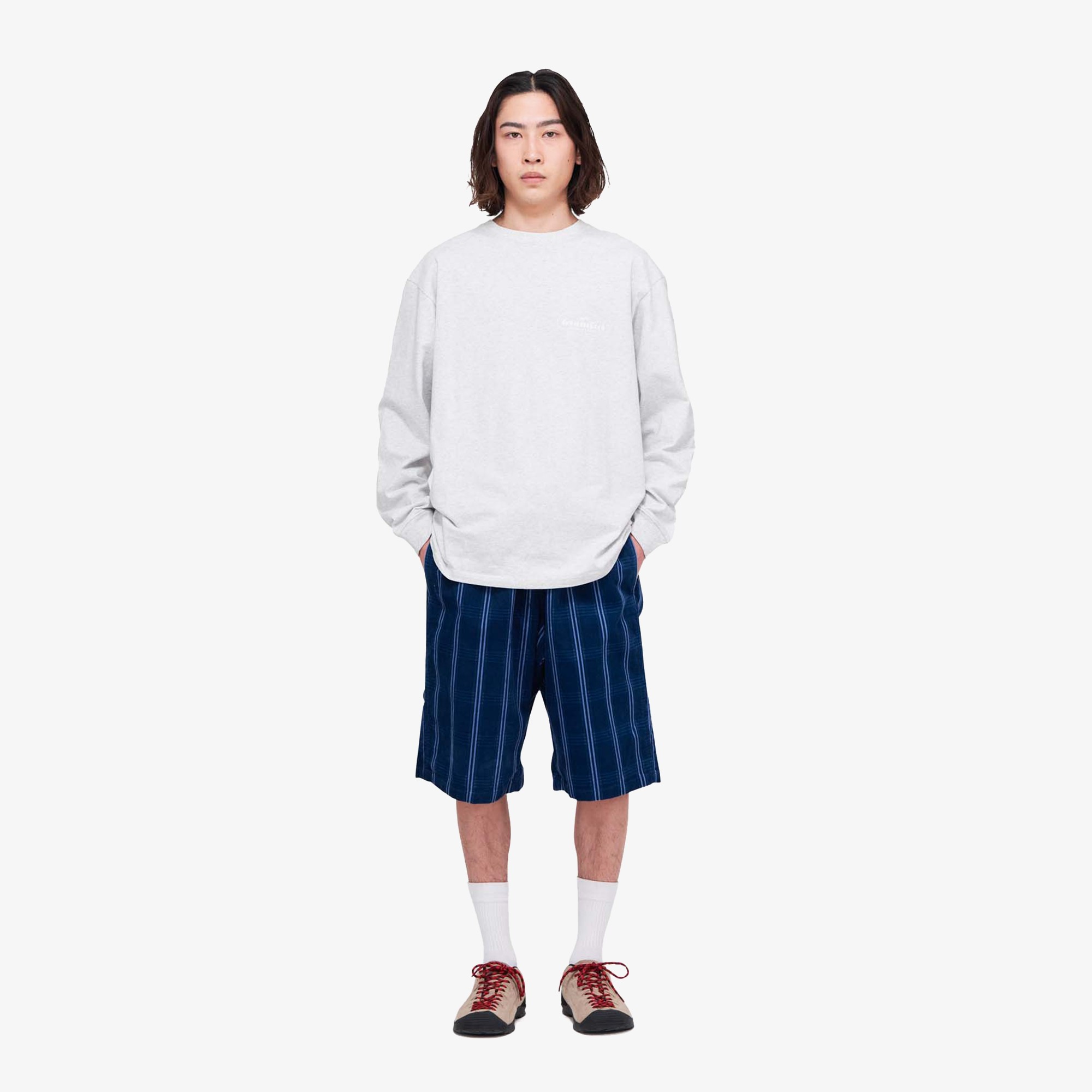 Corduroy Swell Short 'Navy Check'