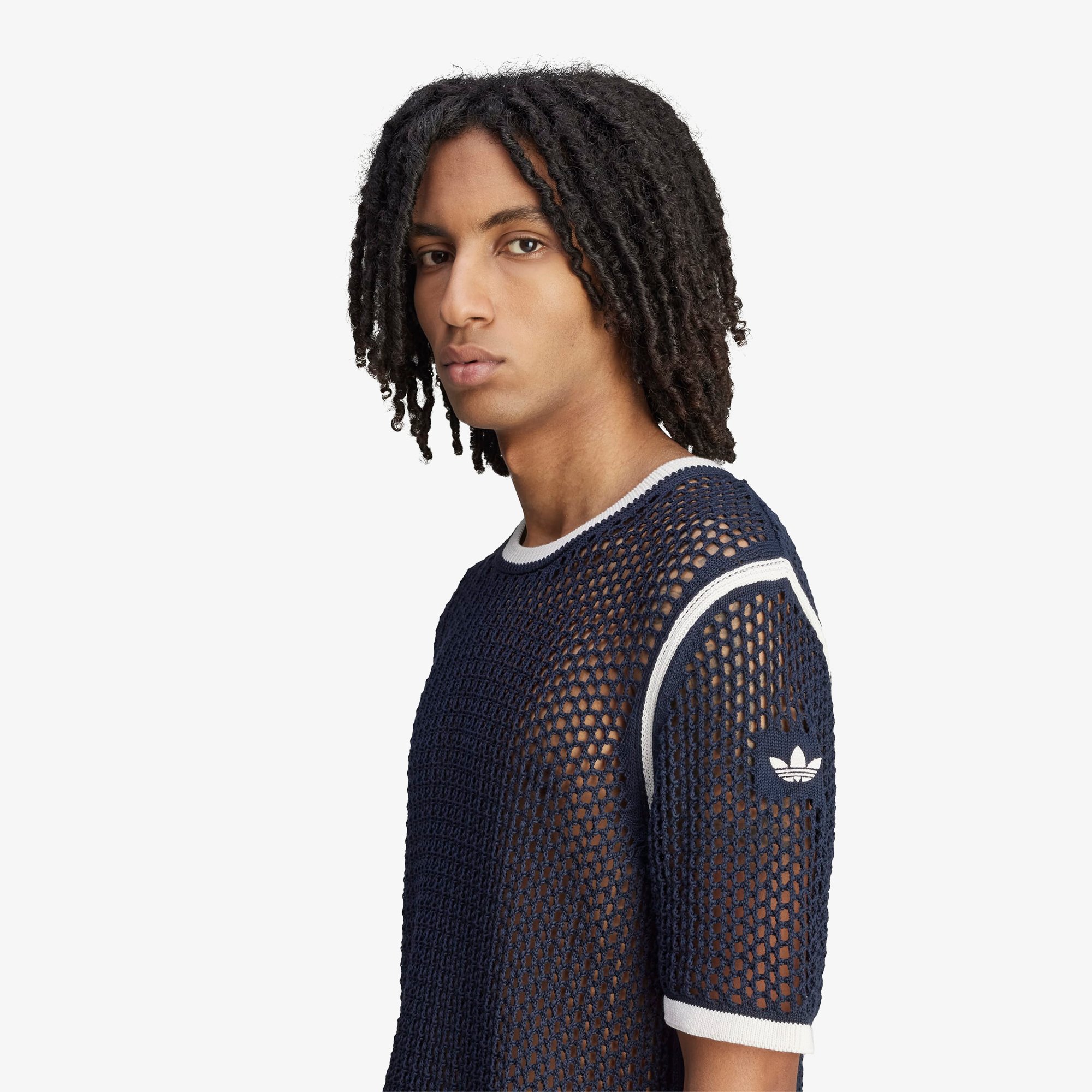 Wales Bonner x adidas Knitted T-shirt 'Night Navy'