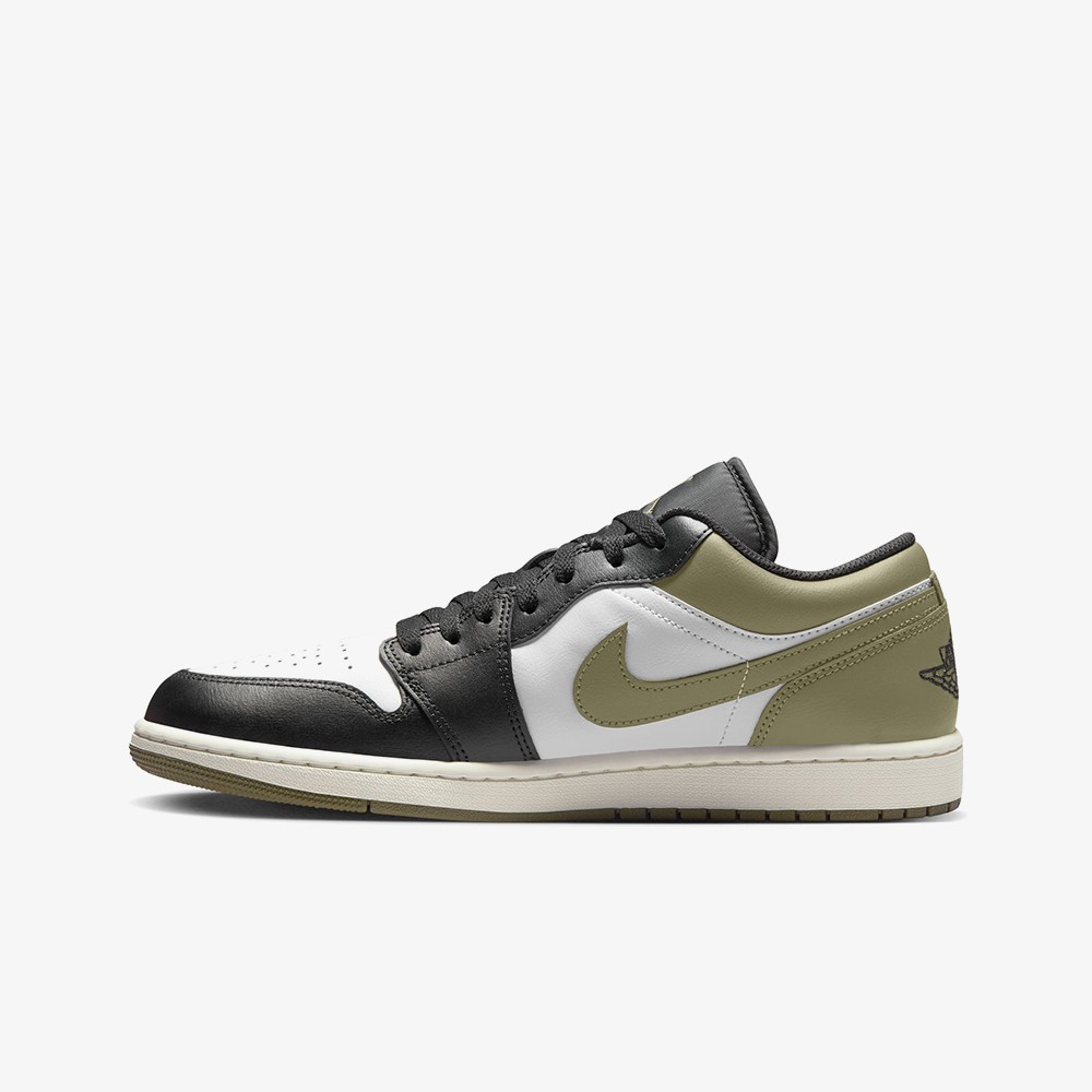 Air Jordan 1 Low 'Black Toe Medium Olive'