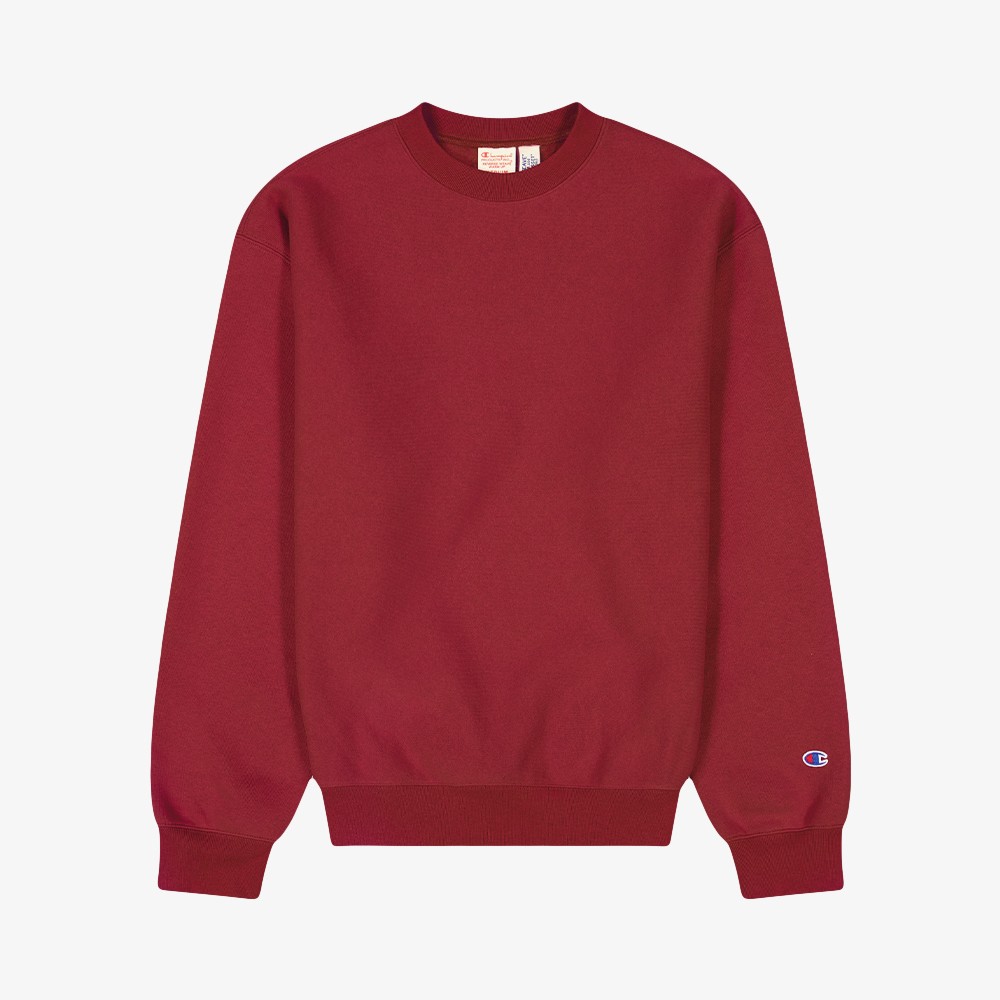 Minimal Reverse Weave Sweatshirt 'Brick'