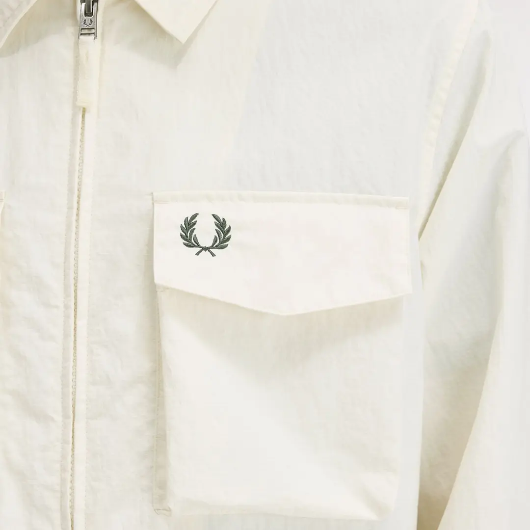 Ripstop Pocket Overshirt - Ecru görsel 8