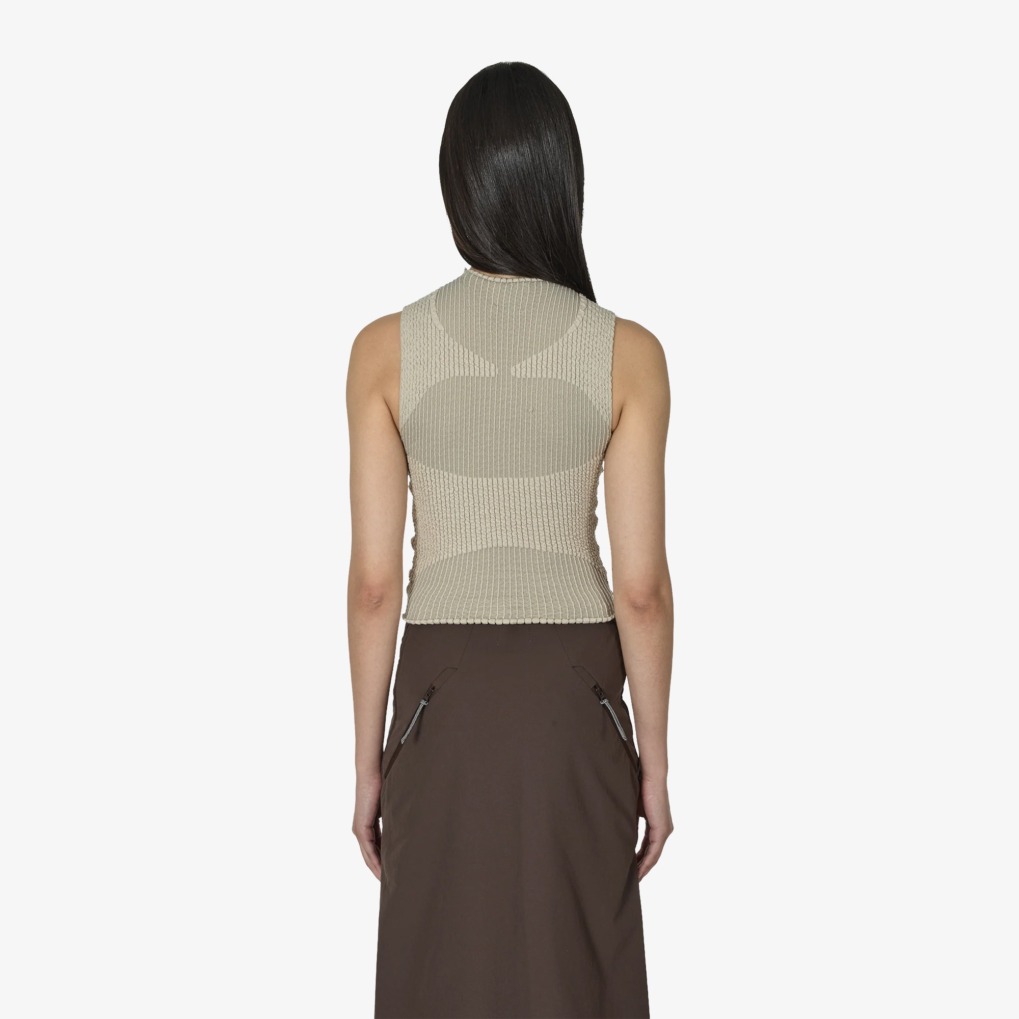 Wavy Tank Top 'Beige'