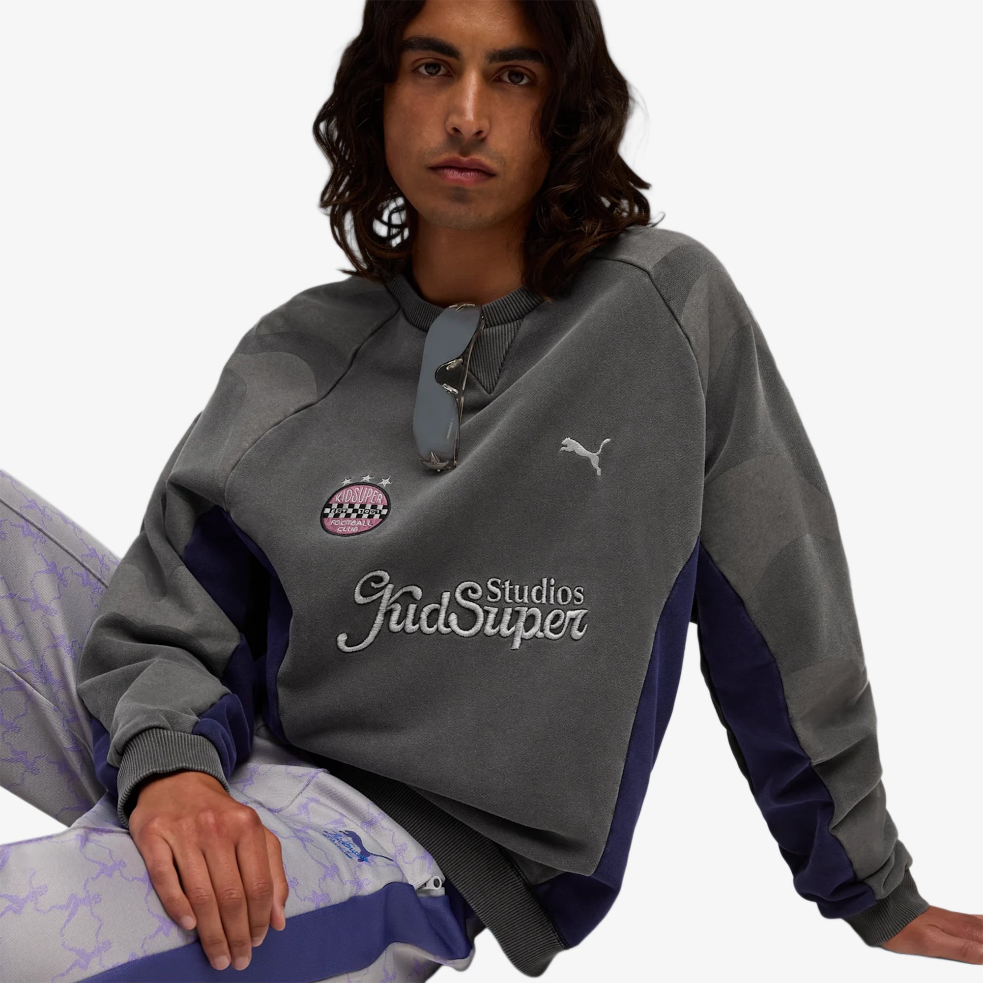 Puma x KIDSUPER Crewneck 'Charcoal Grey'