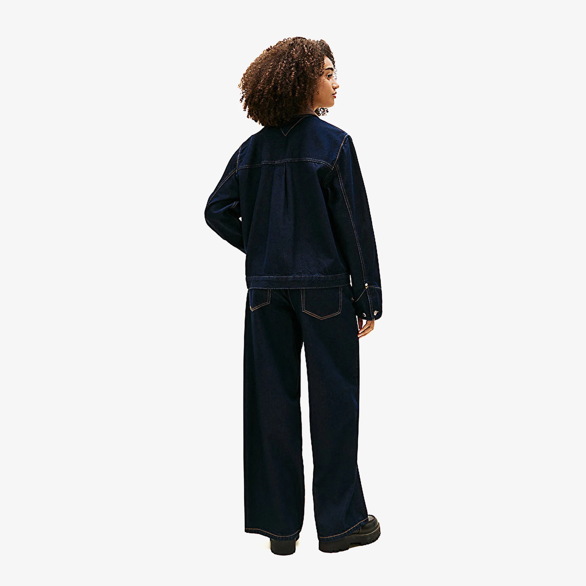 Tommy Jeans Oversized Denim Chore Jacket 'Blue' (W) - WUNDER