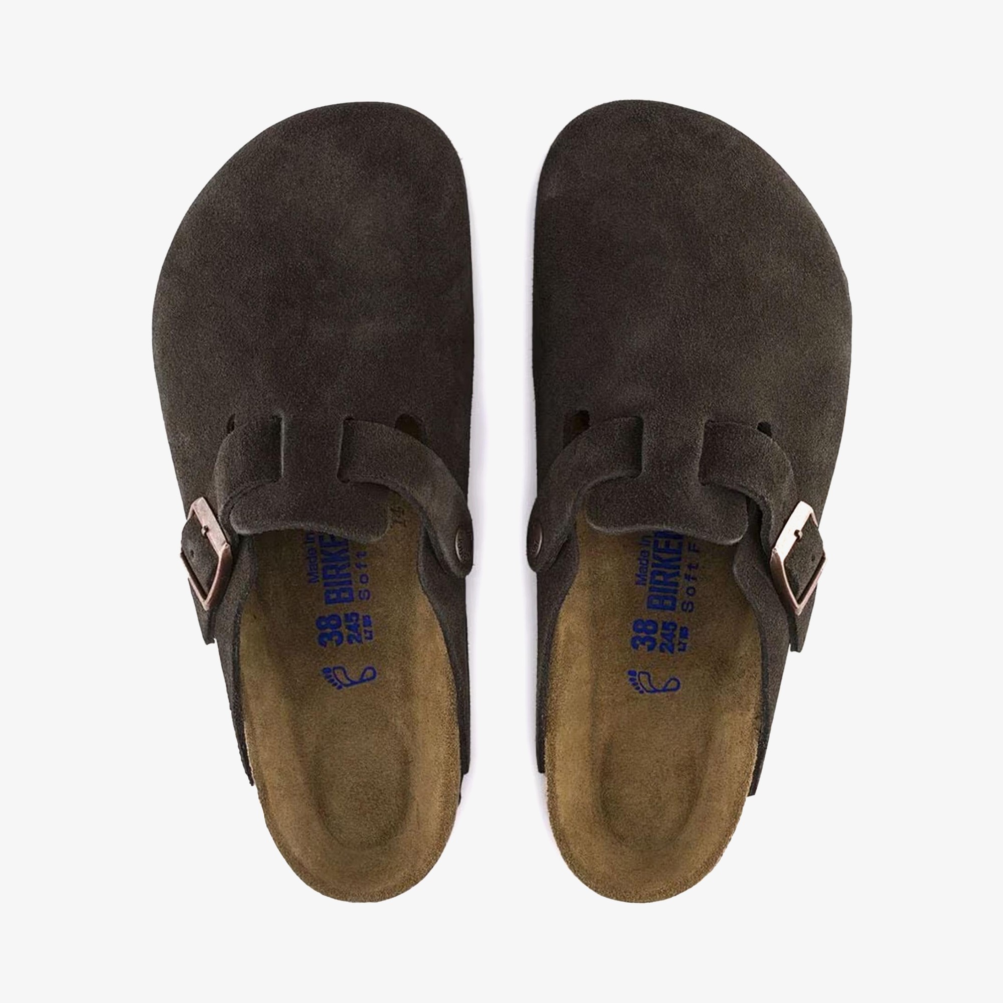 Boston Narrow Slippers Velour 'Taupe'