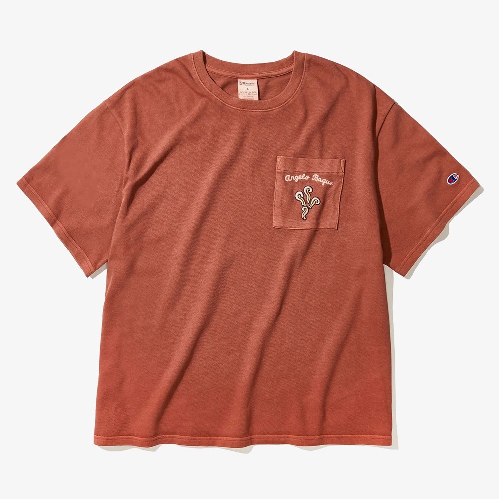 Champion x Angelo Baque Pocket T-Shirt 'Vintage Chestnut Red'