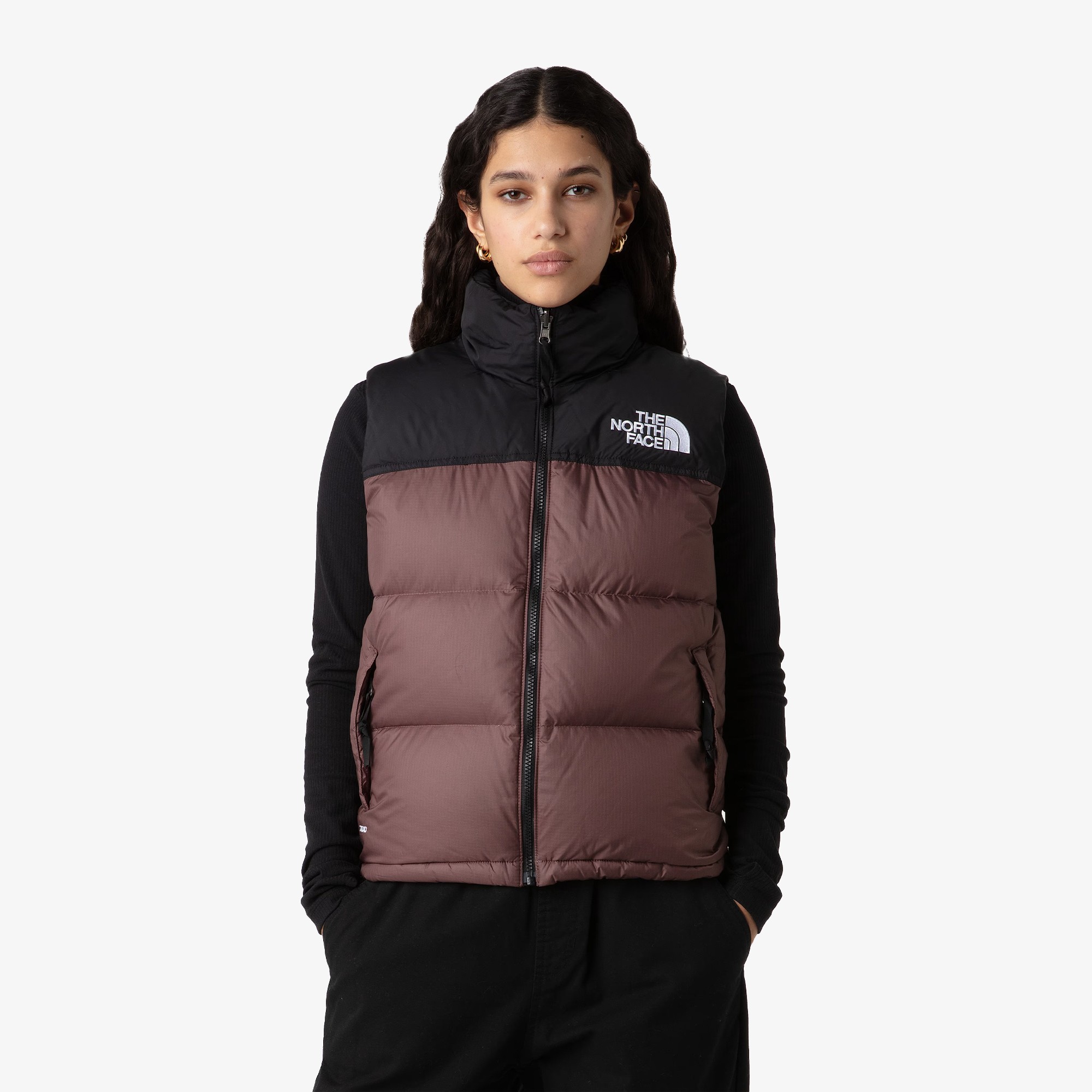 1996 Retro Nuptse Vest 'Burgundy' (W)