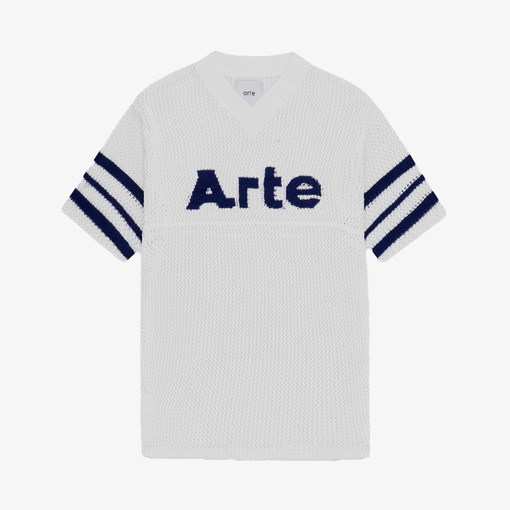 Shane Knit Stripe Shirt 'Cream'