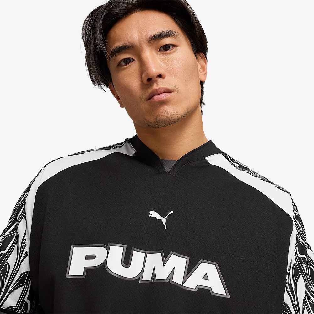 Relaxed Football Jersey 'Black'