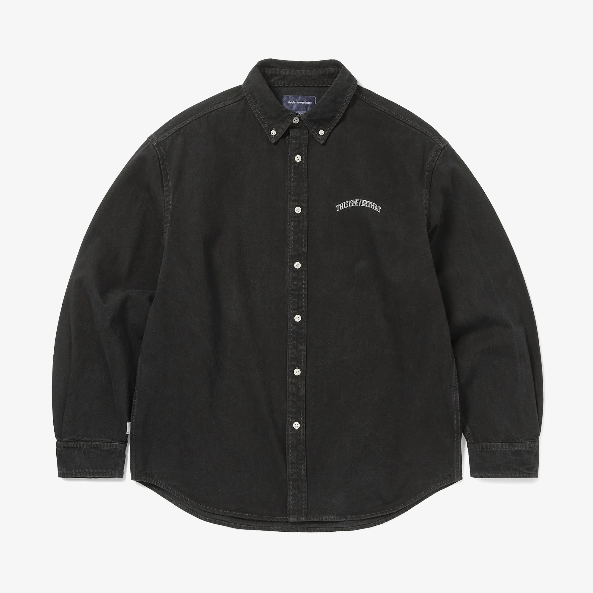 Washed Denim Shirt 'Black'