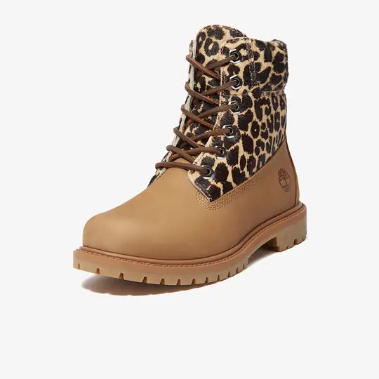 Premium 6 Inch Leopard Pattern Boot 'Beige' - Görsel 7