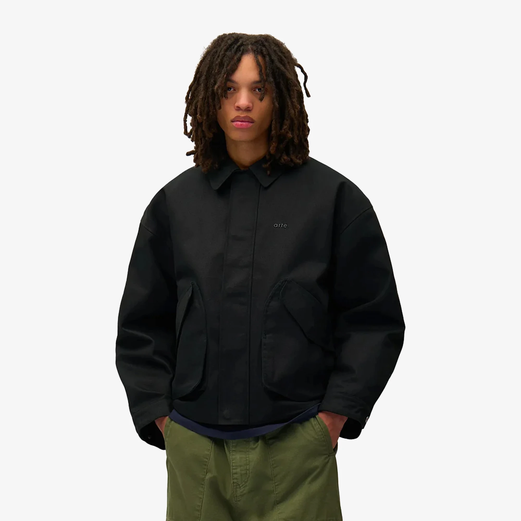 Inclined Pocket Jacket 'Black'