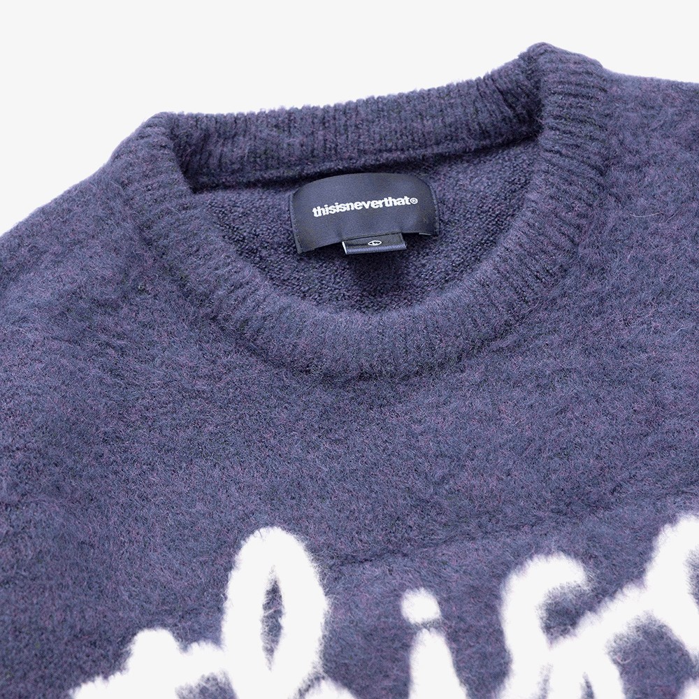 Heart Logo Knit Sweater 'Purple'