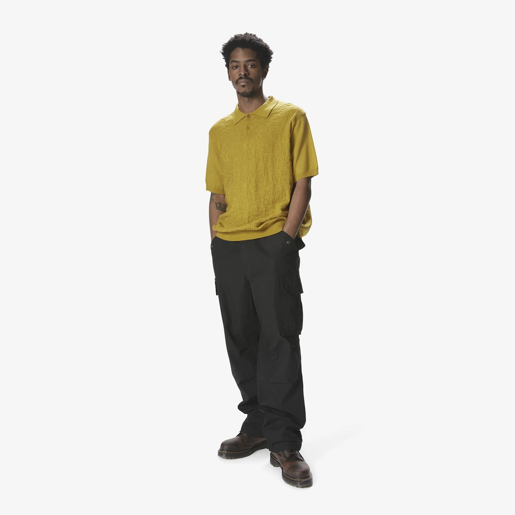 Stacked TNT S/S Knit Polo 'Yellow'