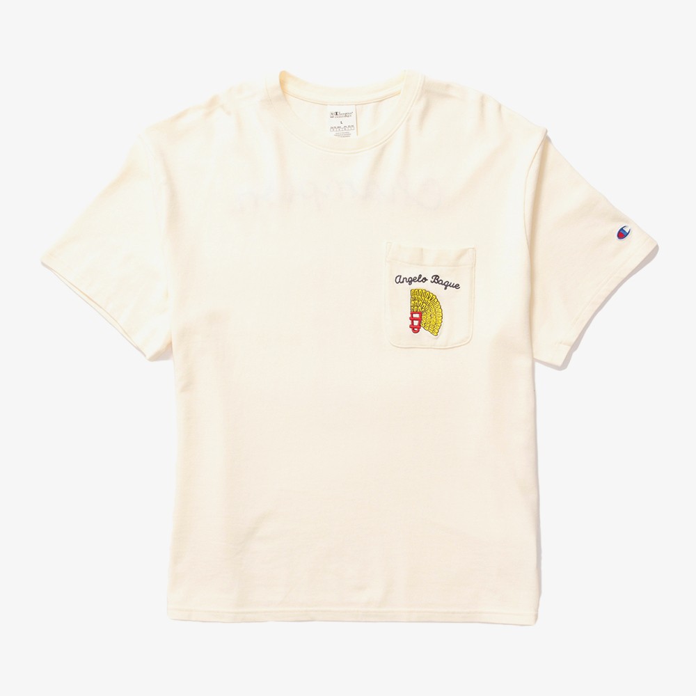 Champion x Angelo Baque Pocket T-Shirt 'Chalk White'