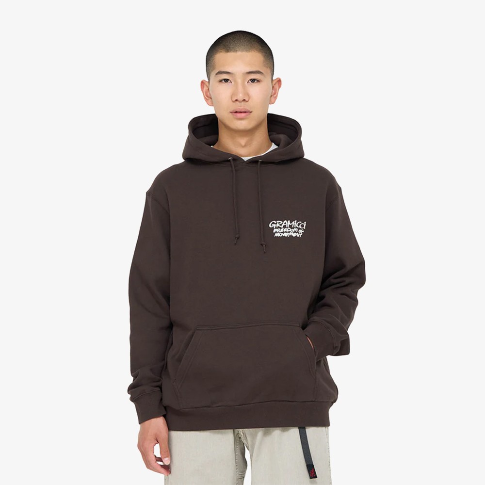 Napping Climber Hooded Sweatshirt 'Dark Brown'