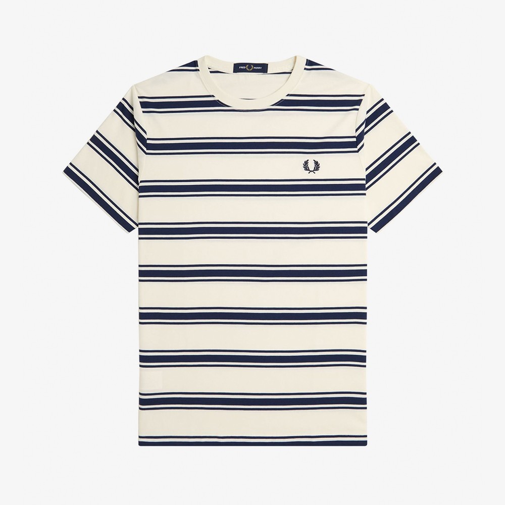 Fine Stripe T-Shirt 'Ecru'