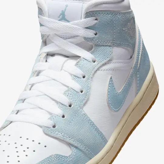Air Jordan 1 Mid 'Denim Gum' - Görsel 7