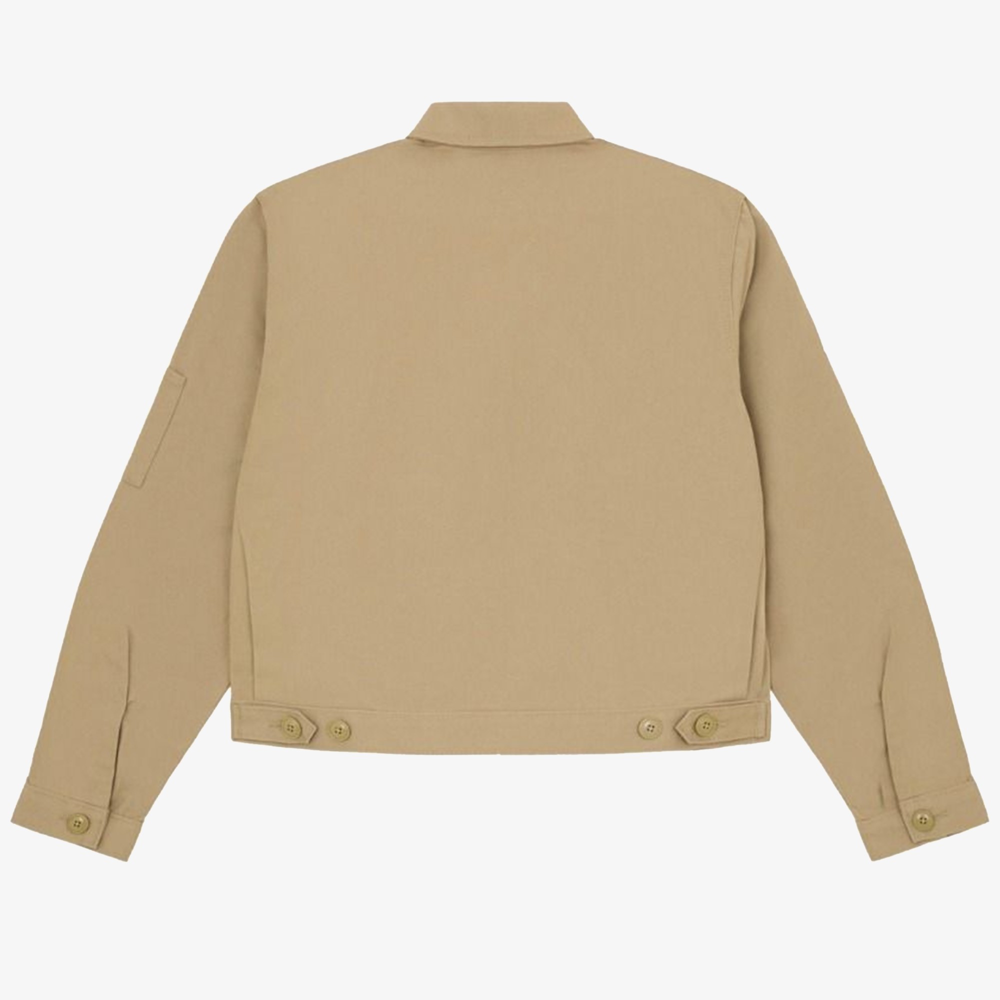 Unlined Cropped Eisenhower Jacket in 'Khaki'