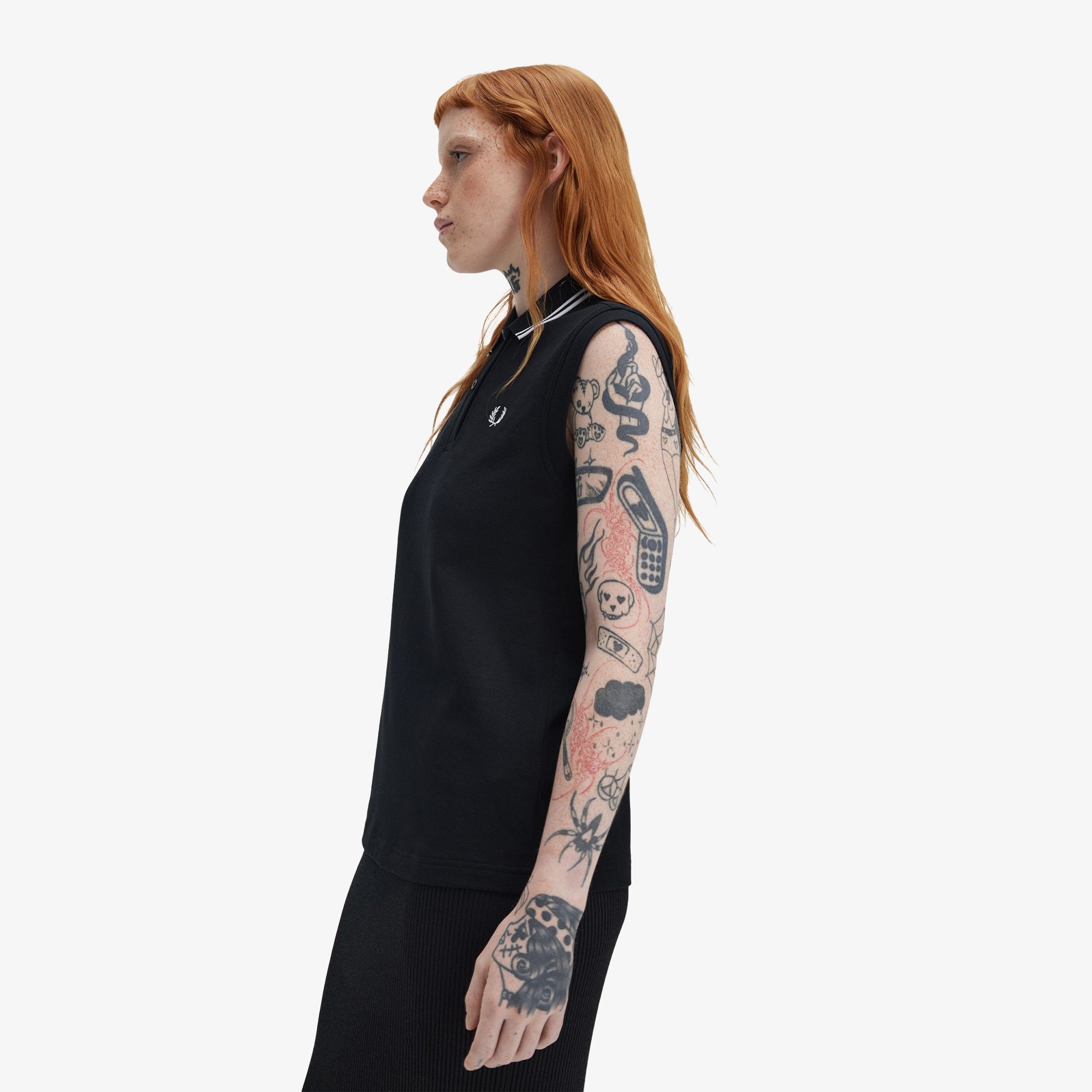 Sleeveless Shirt 'Black'