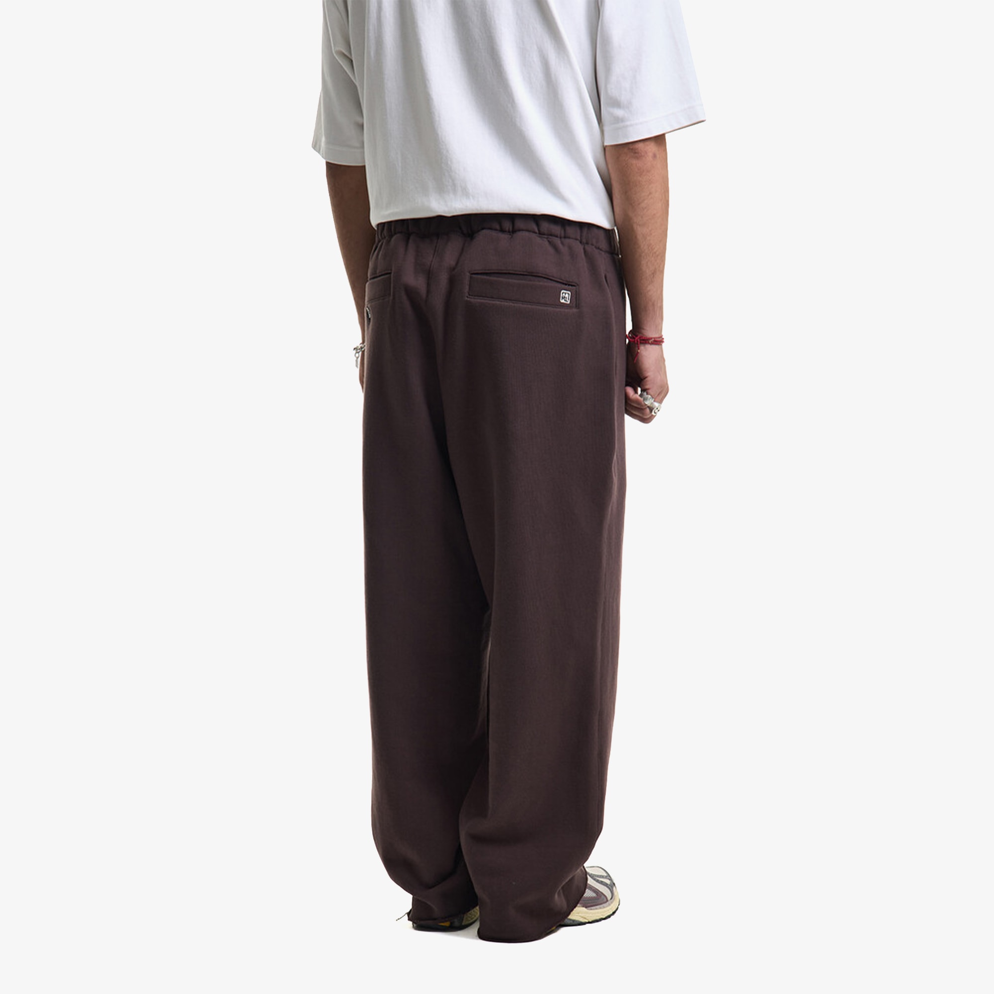Premium Pintuck Jersey Wide Pants 'Hickory Brown'
