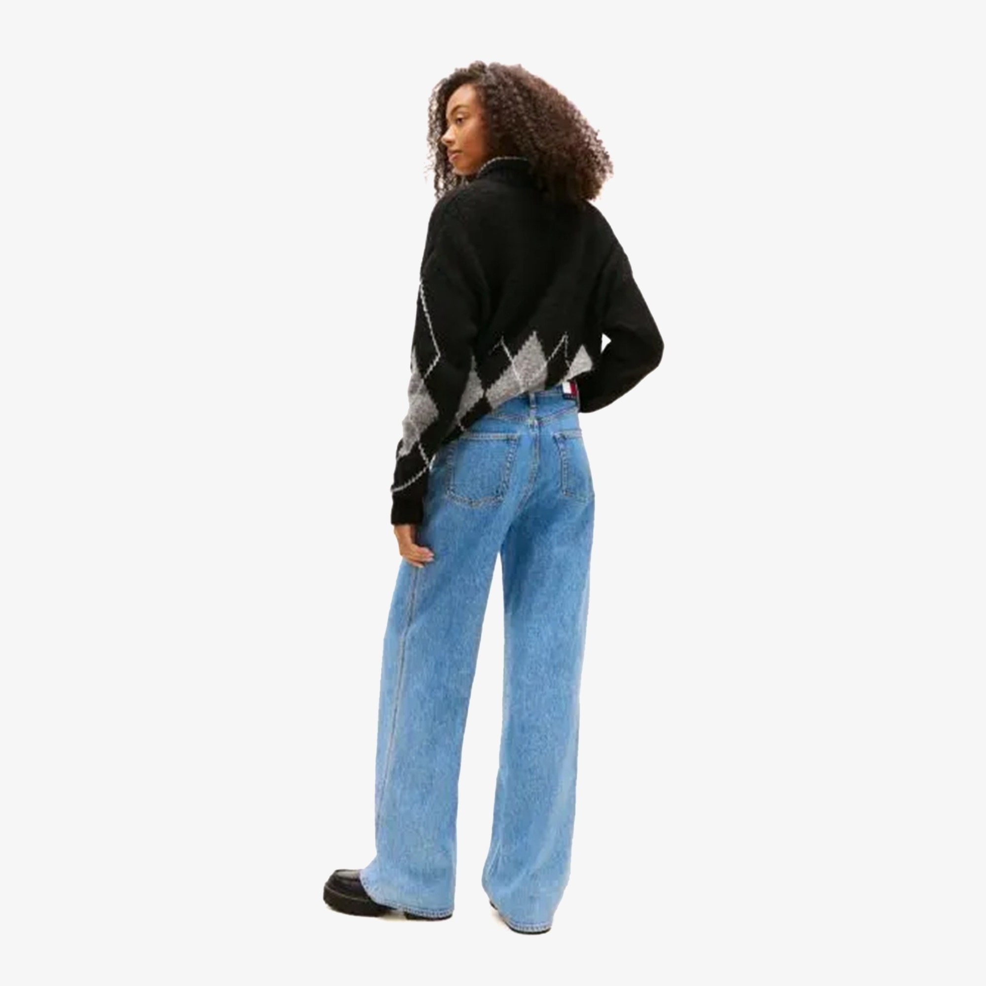 Claire High Rise Wide Leg Jeans 'Medium Blue' (W)