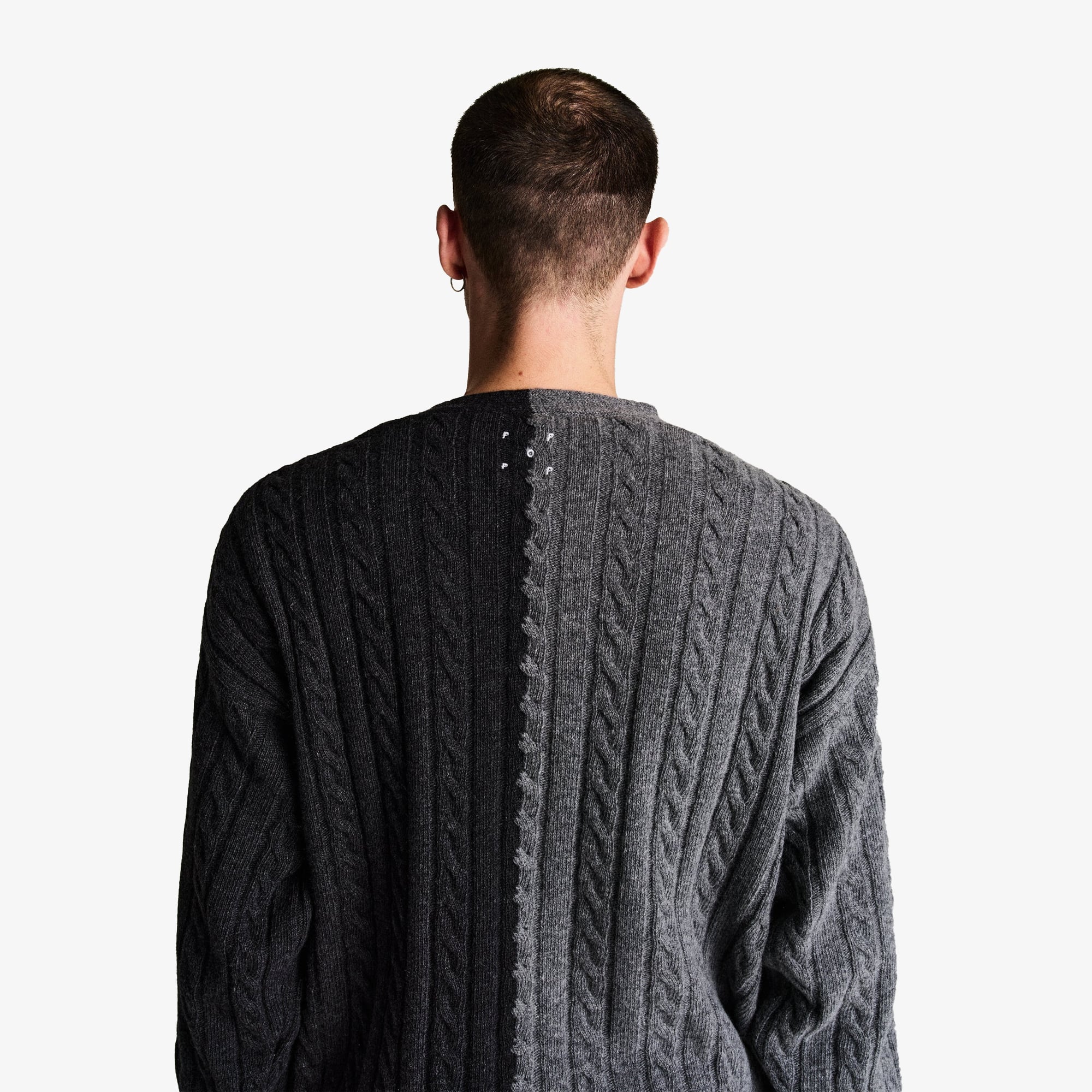 Knitted Cable Cardigan 'Anthracite Charcoal'