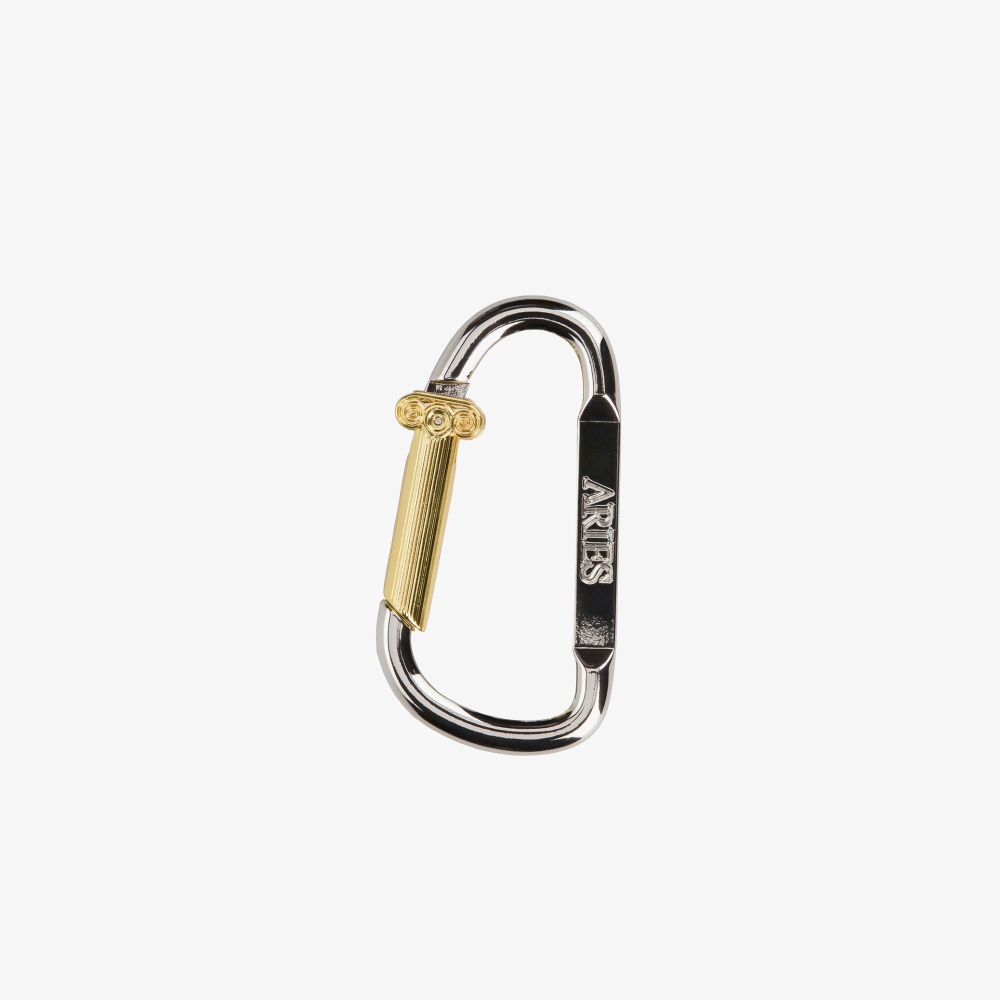Column Carabiner 'Silver Gold'