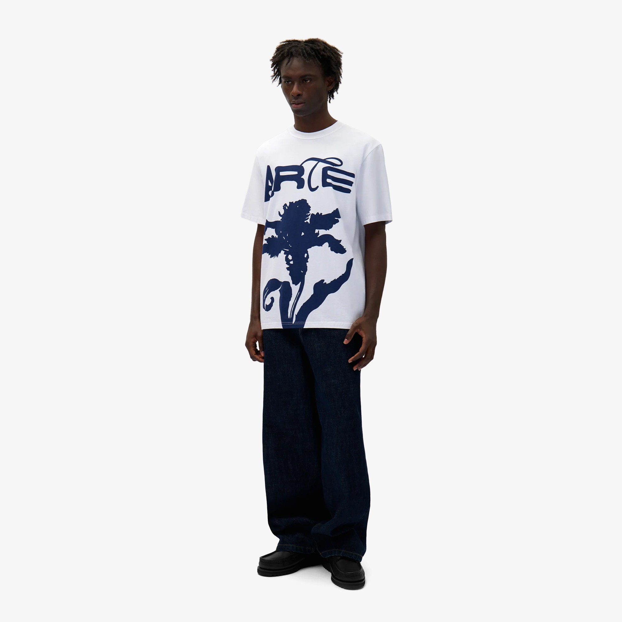Big Flower Print T-Shirt 'White'